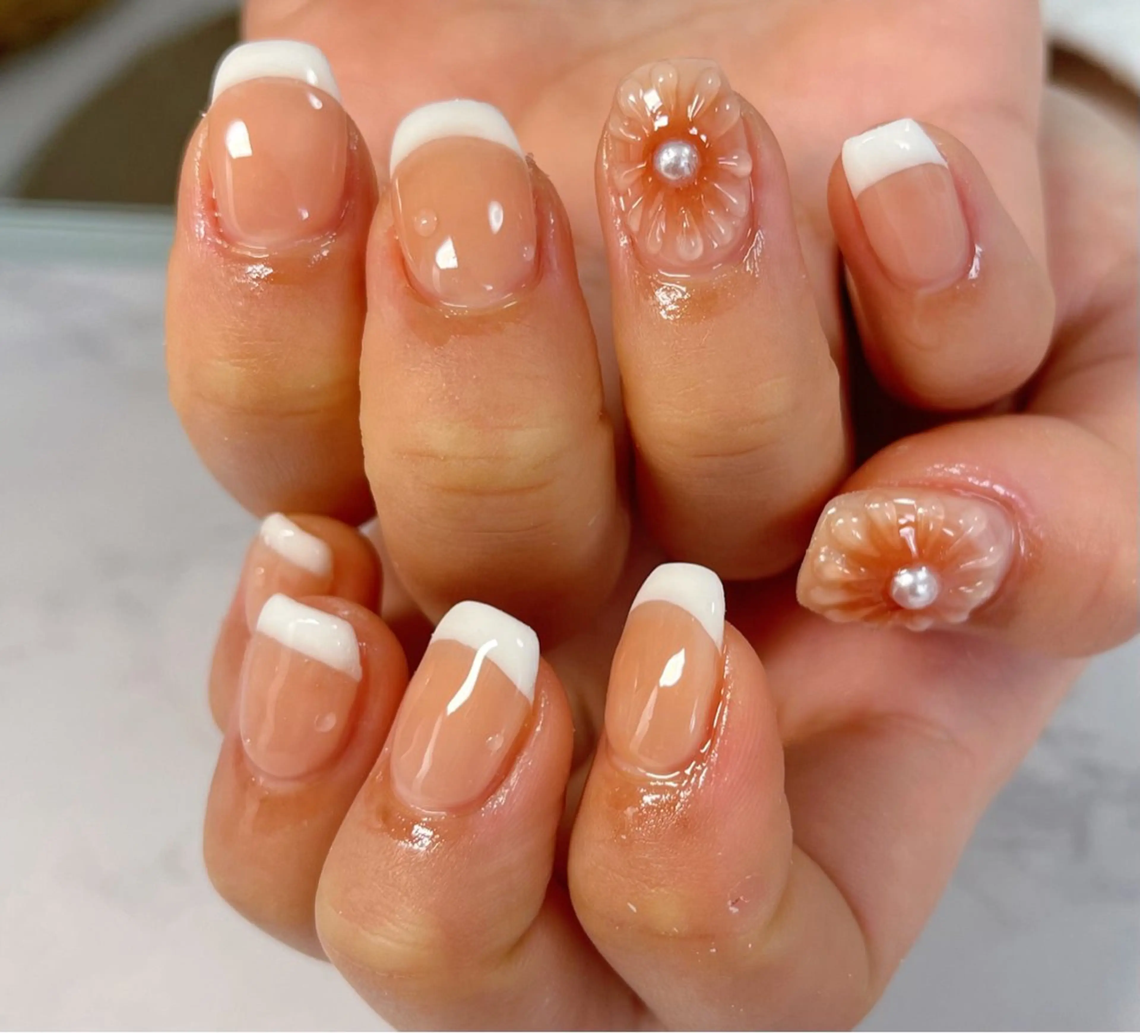 ネイル フレンチネイル ハンドネイル celica所属・松田 由真のネイルデザイン