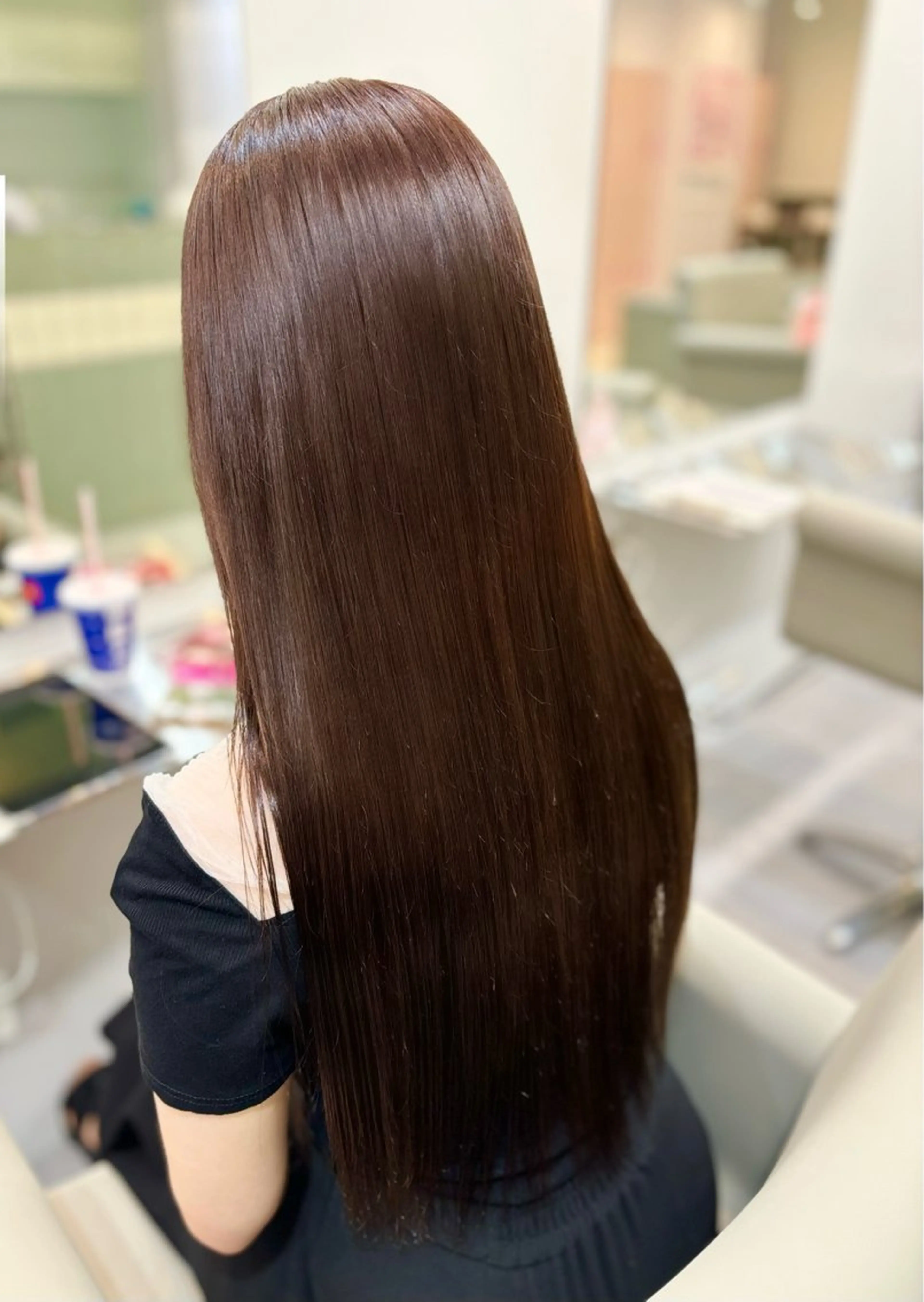 ロング カラー 顔周りカット/ボブ/ ツヤ髪/coconaのヘアスタイル