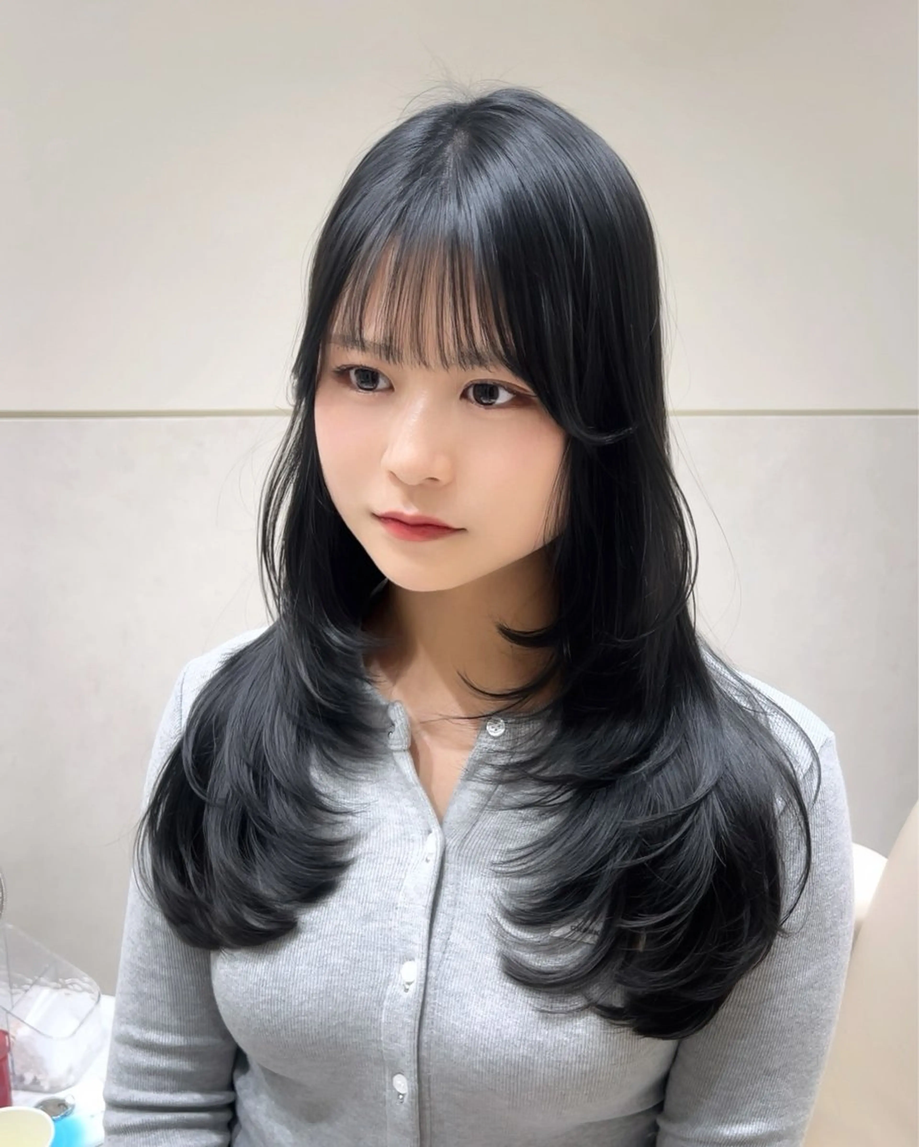 ロング カラー カット ヘアカラー トリートメント SALOWIN銀座一丁目suite店所属・🩷韓国ヘア/ヨシン モリ🩷Maikaのヘアスタイル