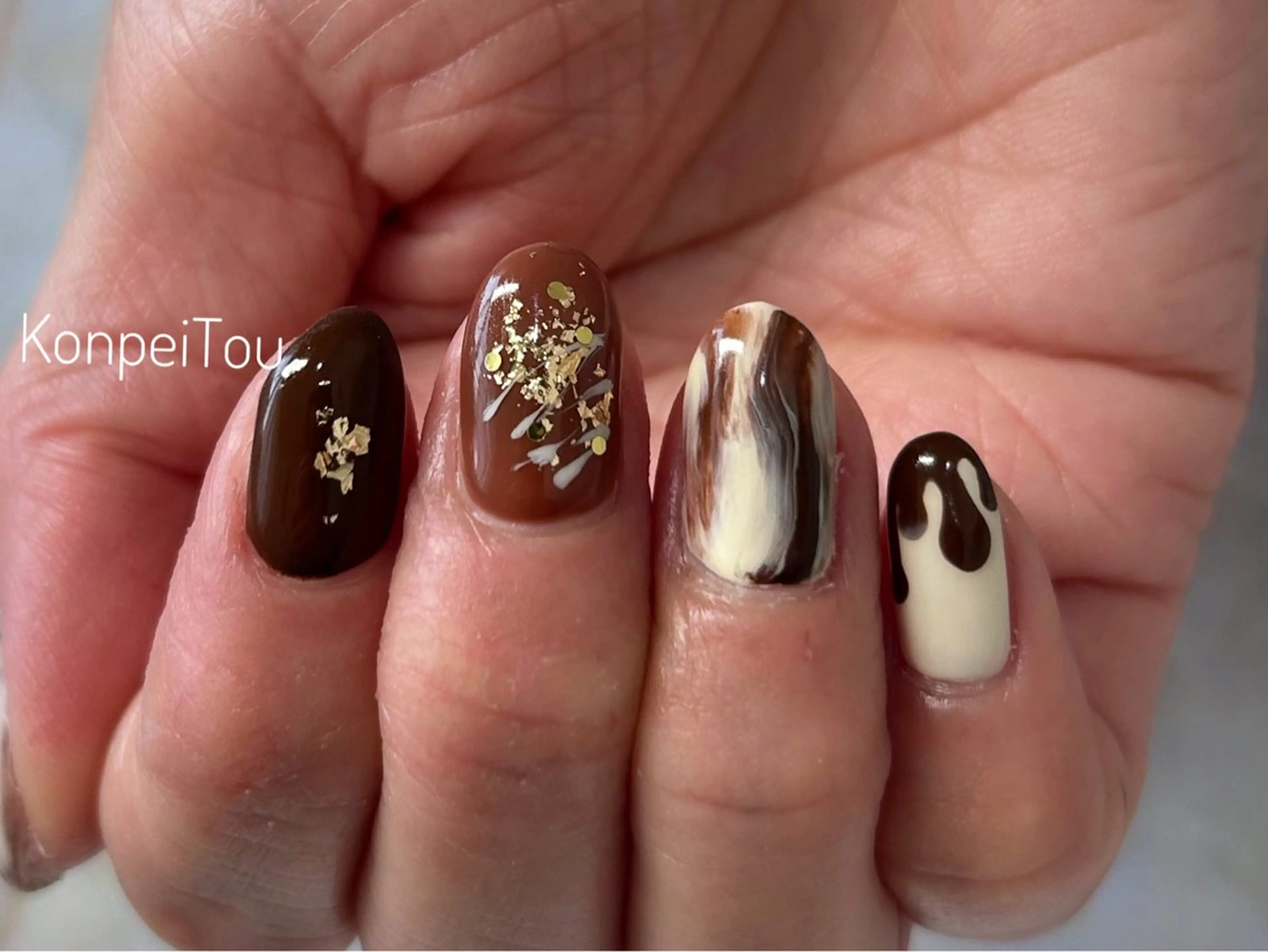 ネイル ハンドネイル おうちのネイルサロン　konpeiTou〜こんぺいとう〜所属・おうちのネイルサロン KonpeiTouのネイルデザイン