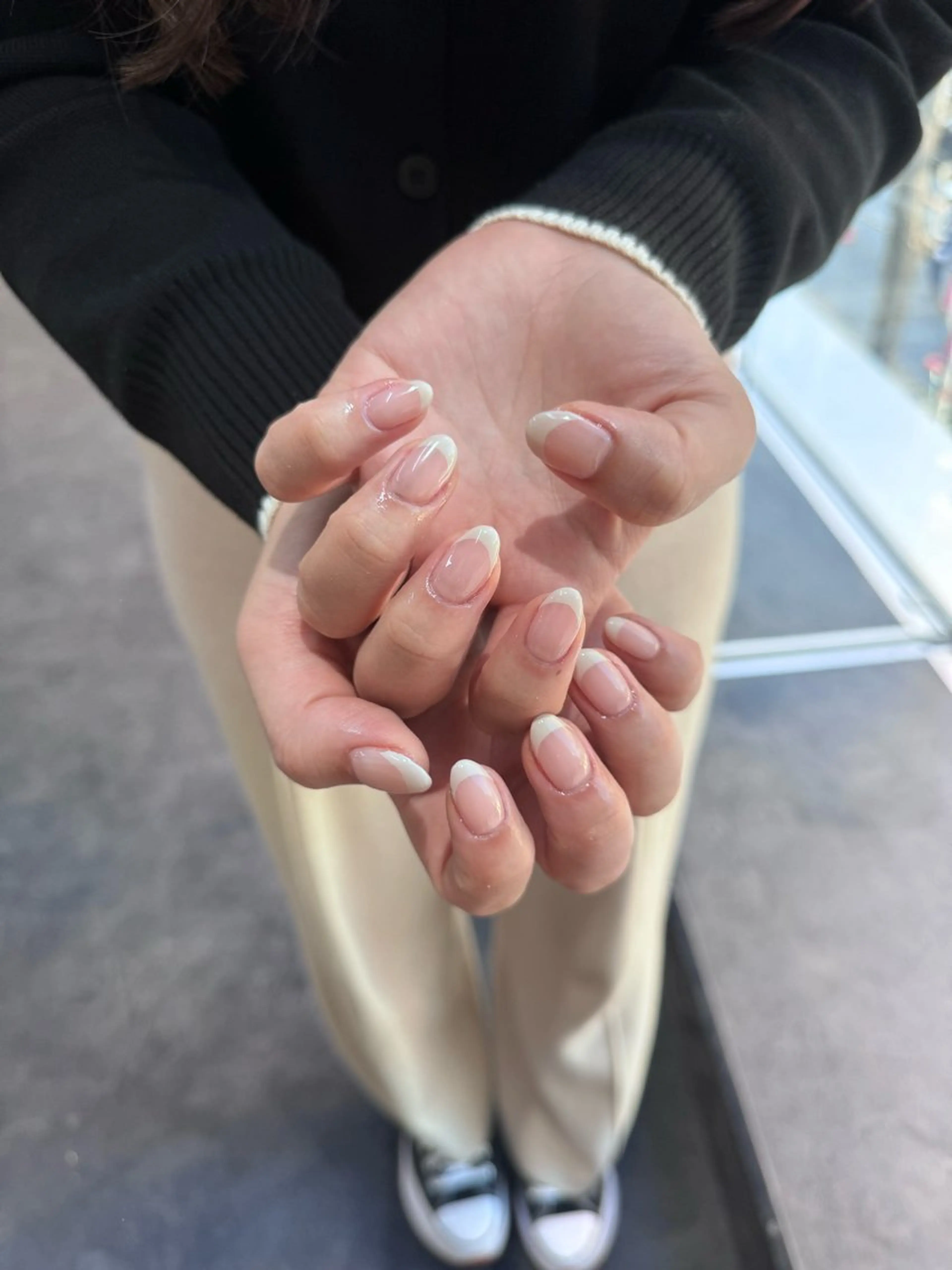 ネイル フレンチネイル マグネットネイル メンズネイル ニュアンスネイル ワンカラーネイル ハンドネイル GRANDE大須 Cecil💜のネイルデザイン