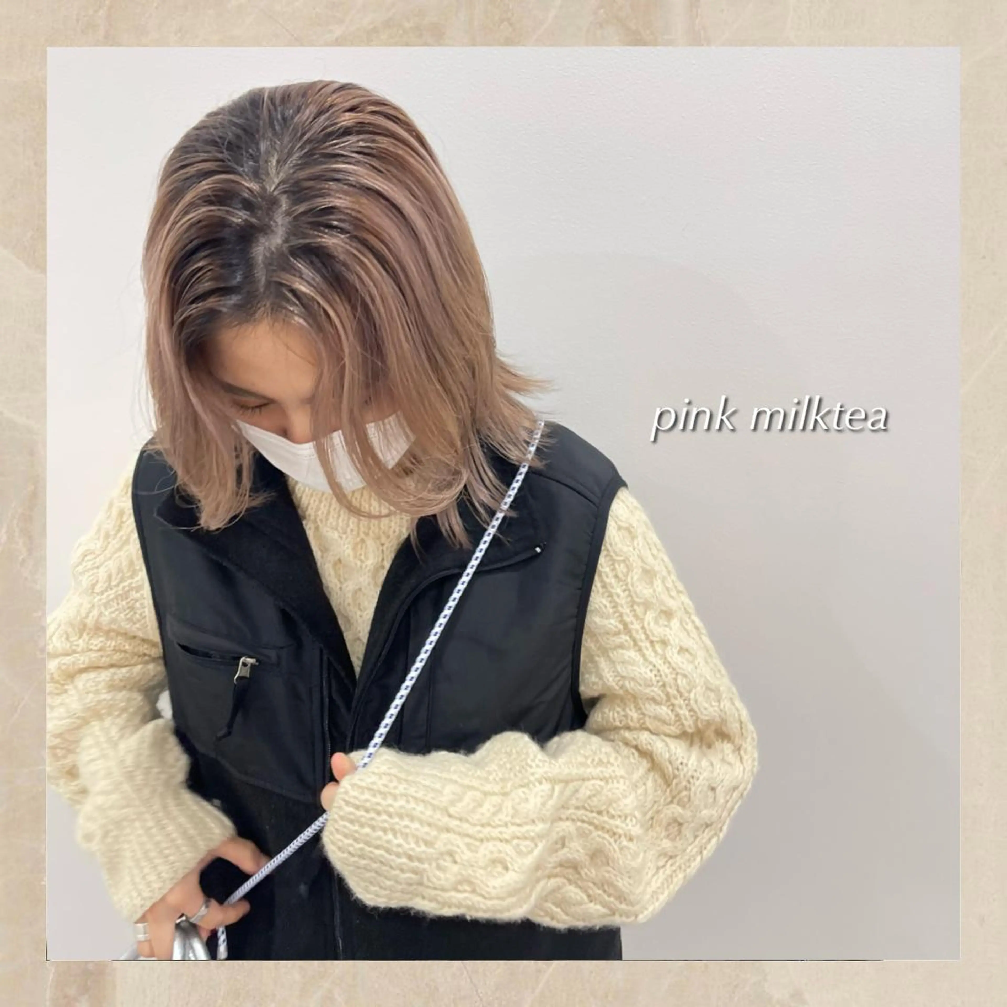 ミディアム ワンホンヘア ケラチン/Kaitoのヘアスタイル