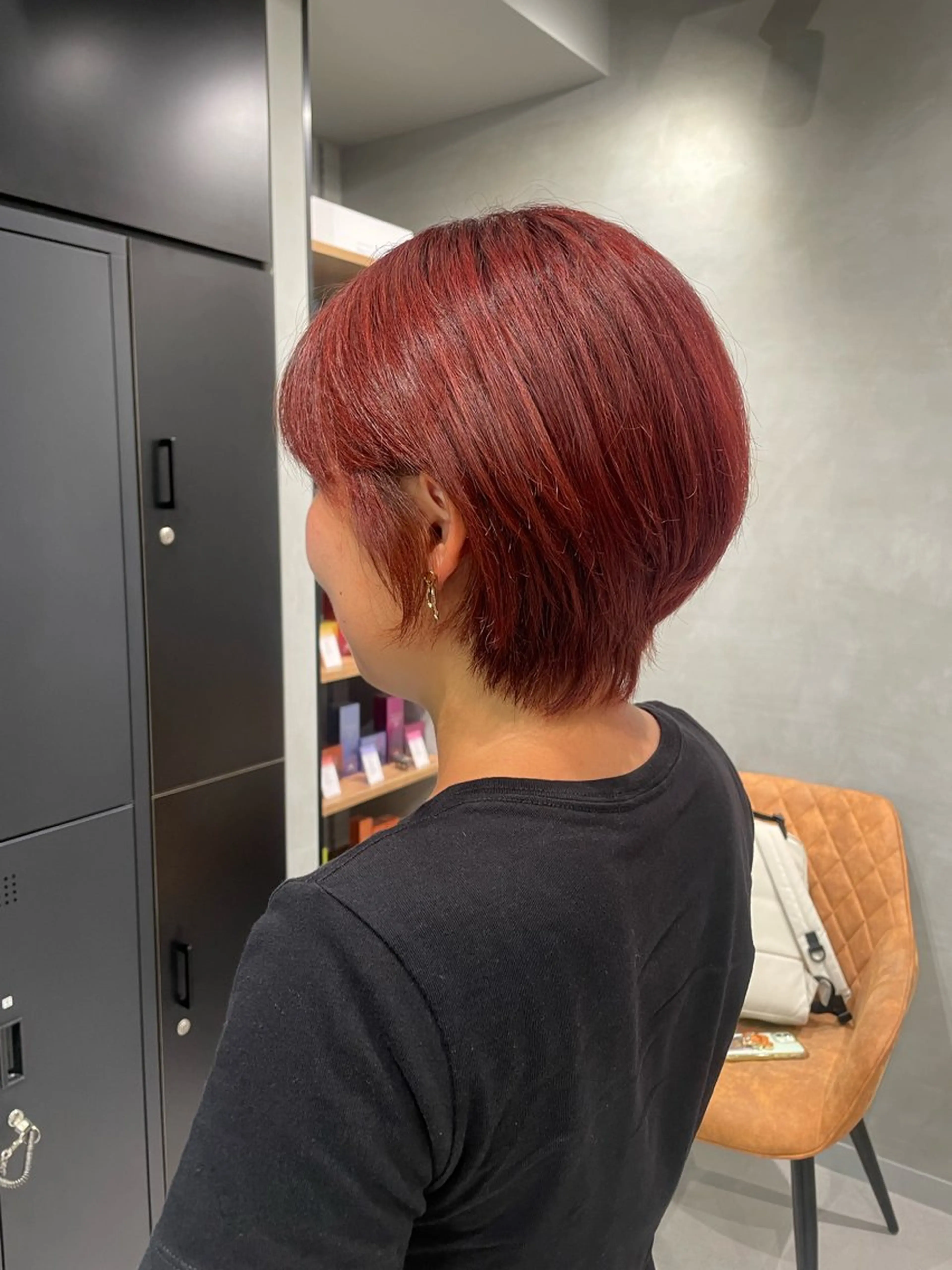 ショート カラー ヘアカラー トリートメント ヘッドスパ ヘアセット 暖色レイヤー 🥀REIRIのヘアスタイル