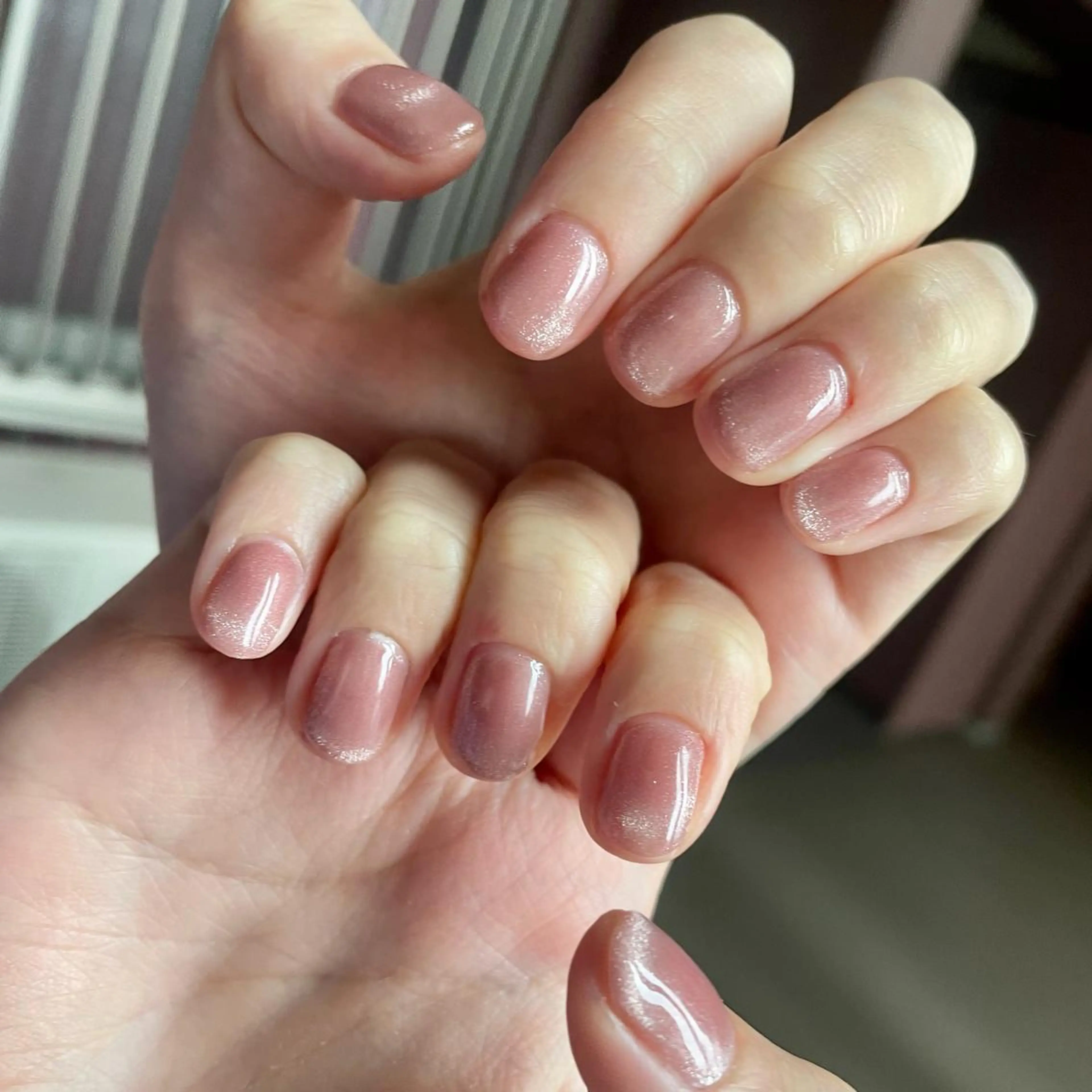 ネイル マグネットネイル ワンカラーネイル 奥園 良恵のネイルデザイン