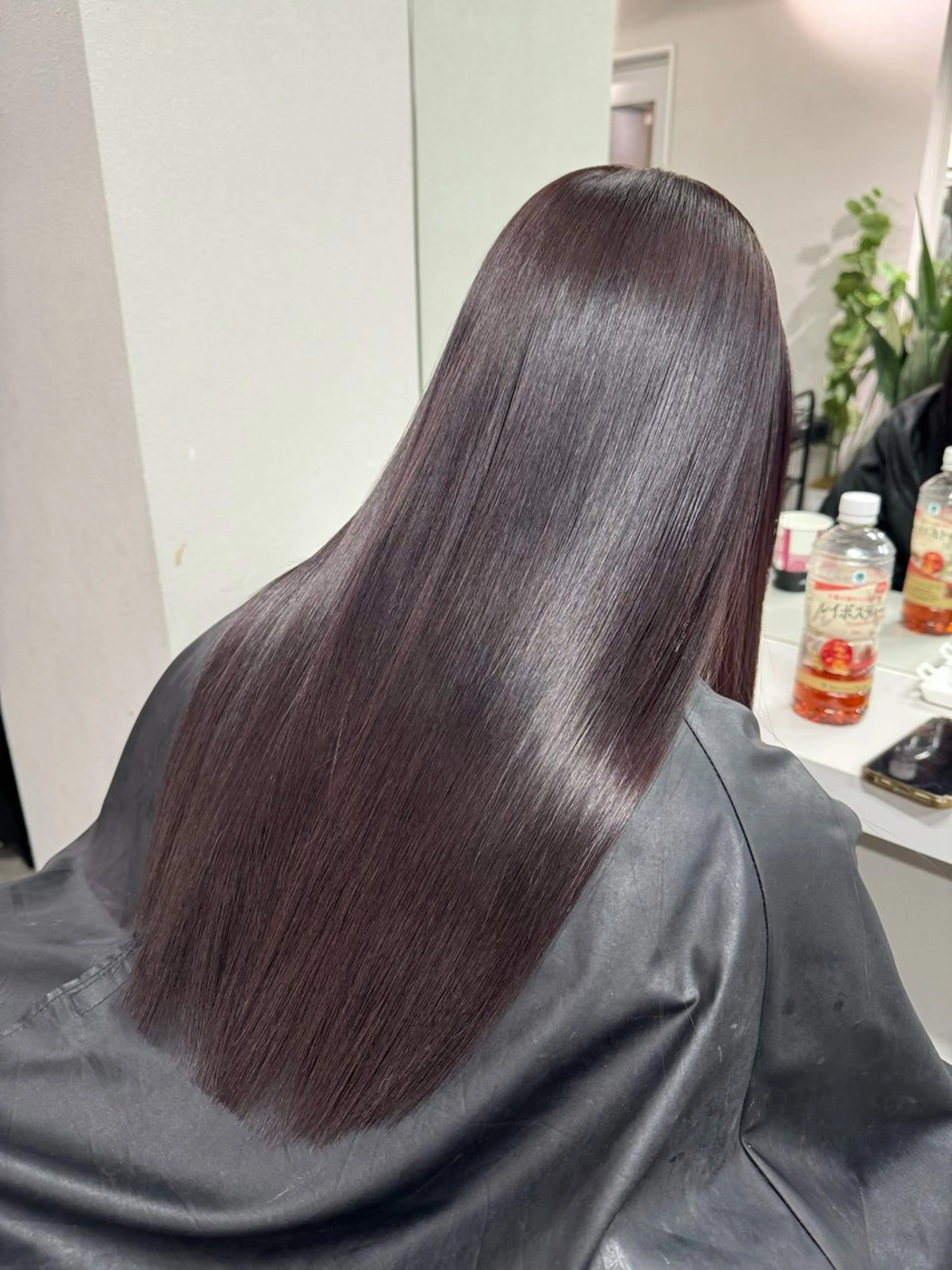 ロング カラー ヘアカラー ハイトーン&髪質改善 &韓国エクステ🤎のヘアスタイル