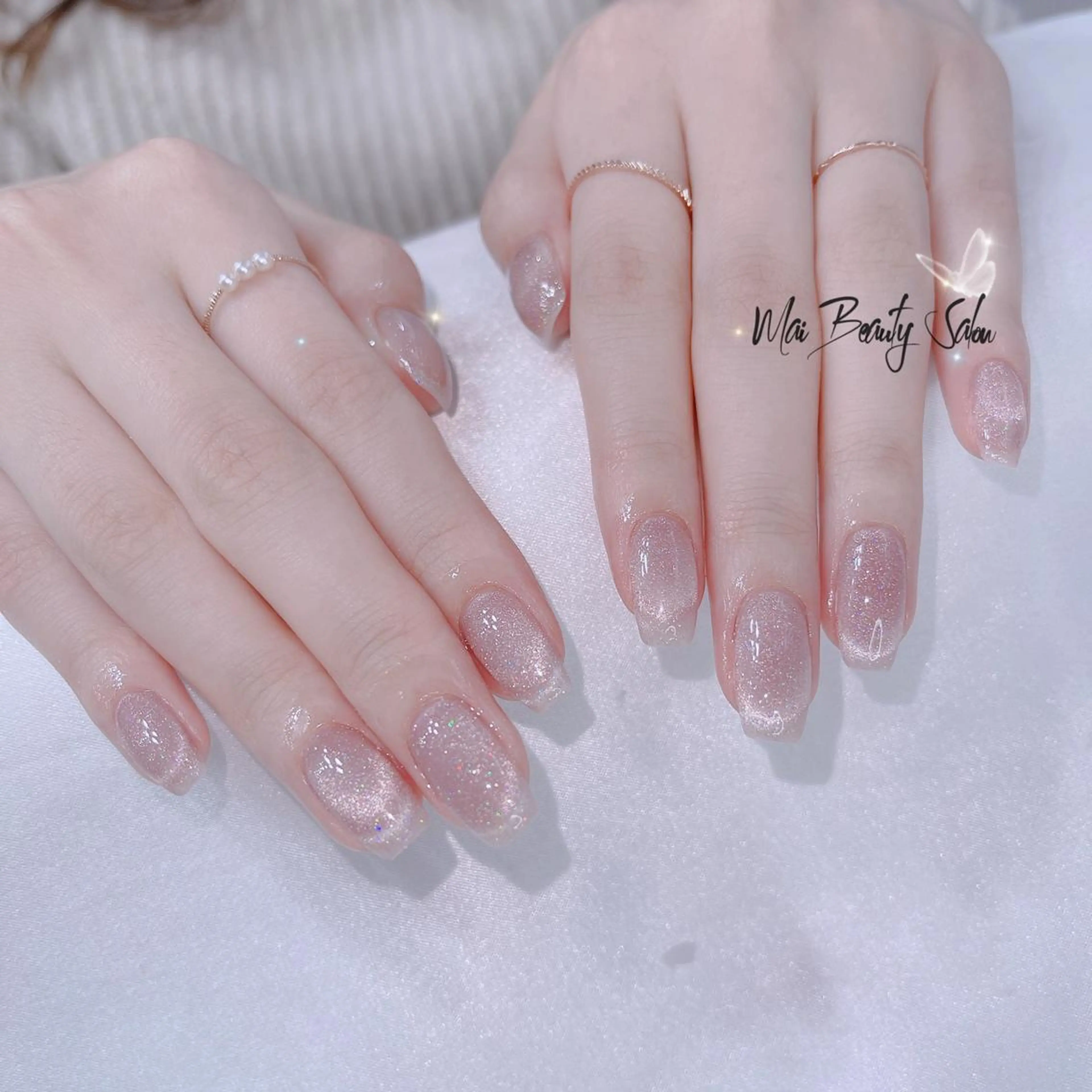 ネイル フットネイル ジェルネイル マグネットネイル パラジェル ワンホンネイル MaiBeauty Niのネイルデザイン