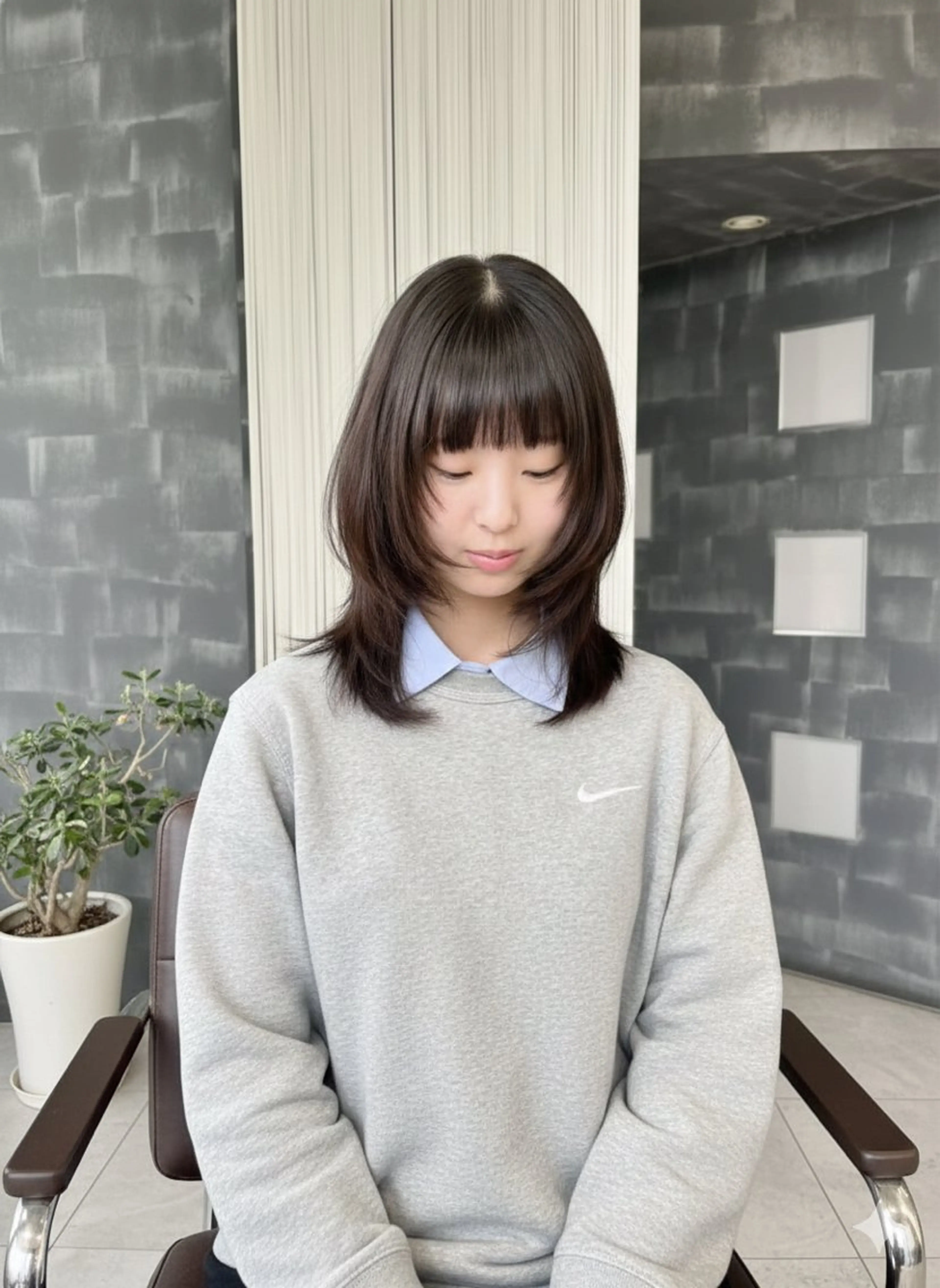 ミディアム レイヤーカット カット レイヤー職人・ 似合せ美容師そうまのヘアスタイル