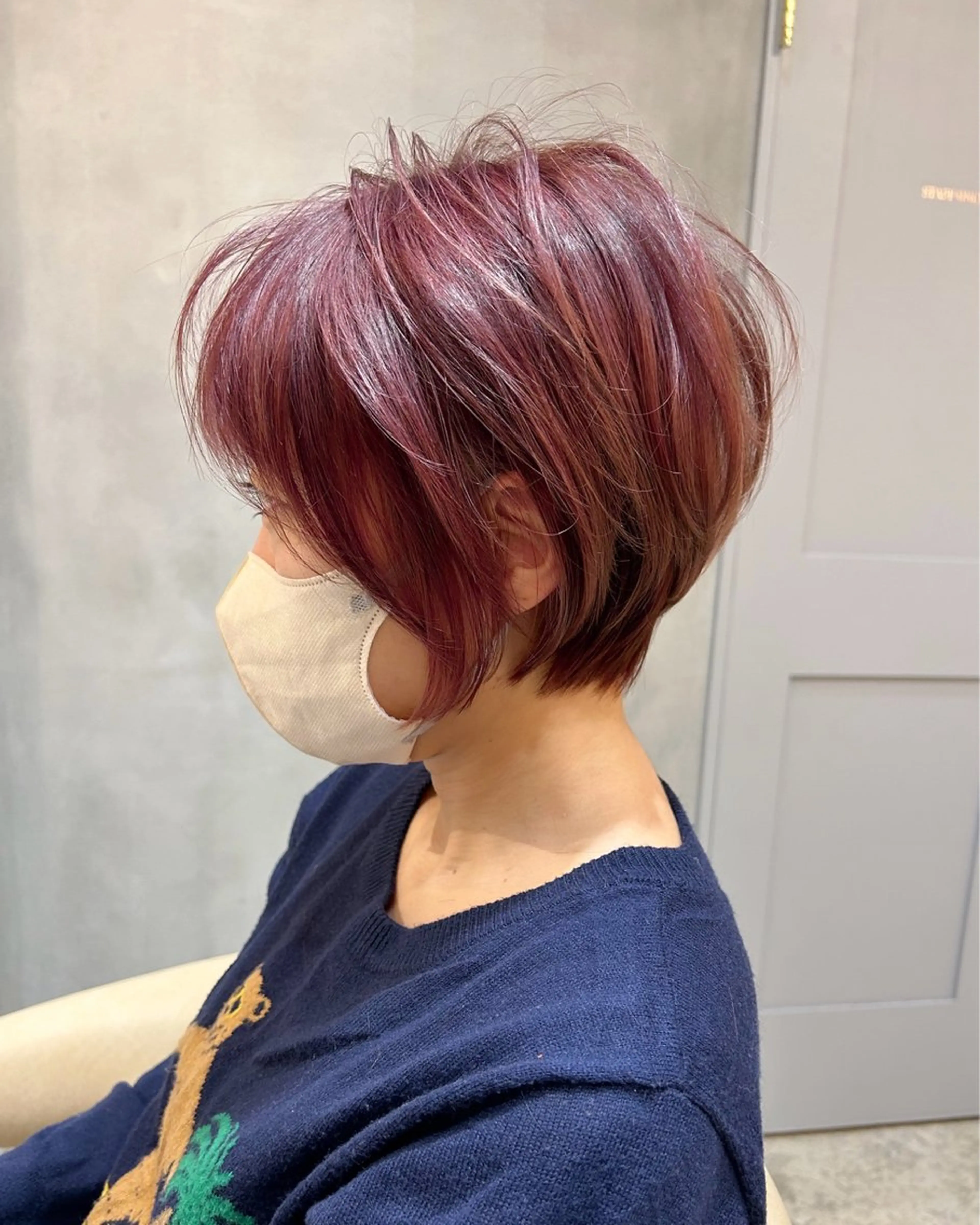 【ショート、ボブ限定】似合わせカット+透明感カラー+1stトリートメントの写真