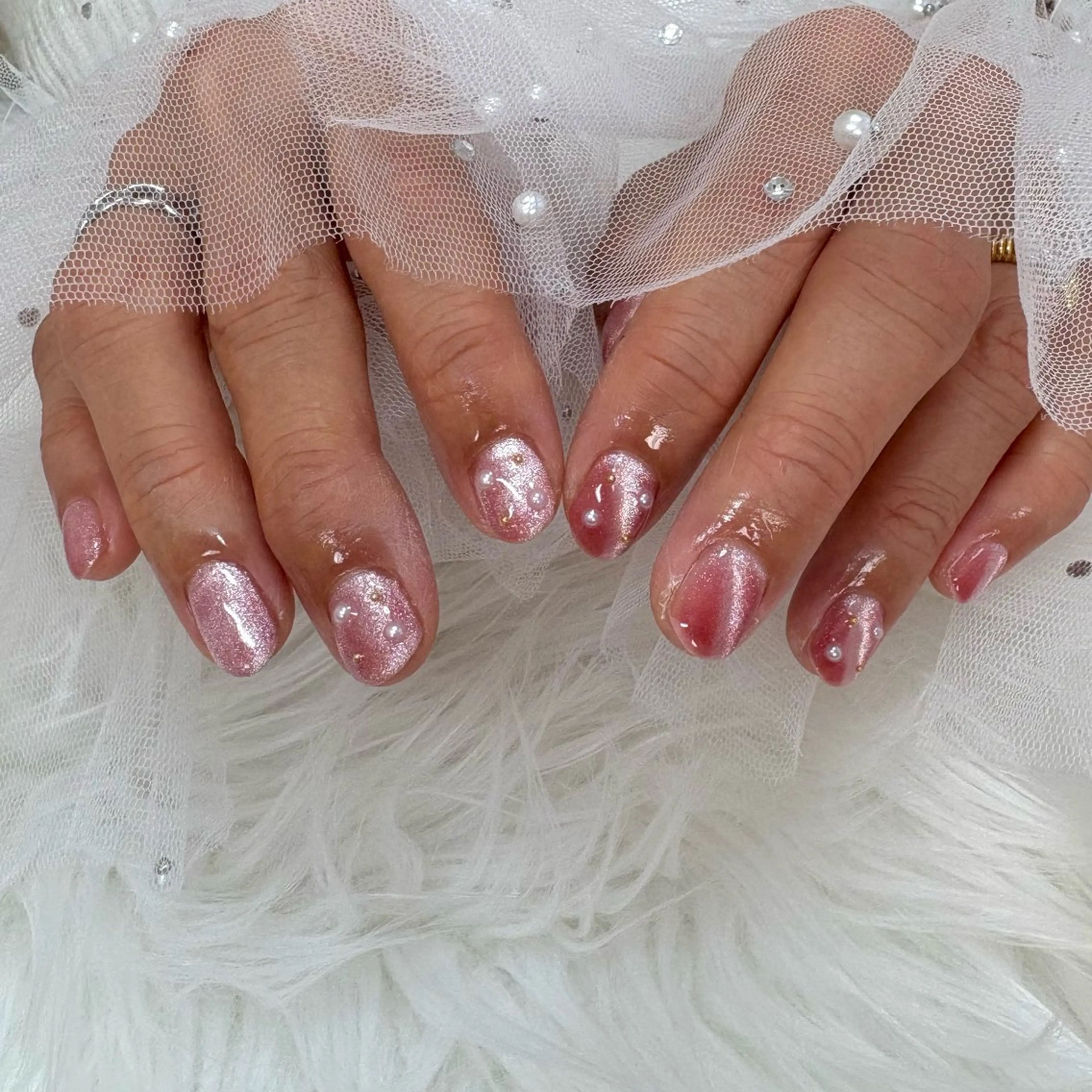 ネイル マグネットネイル ハンドネイル SHINE nail salonのネイルデザイン