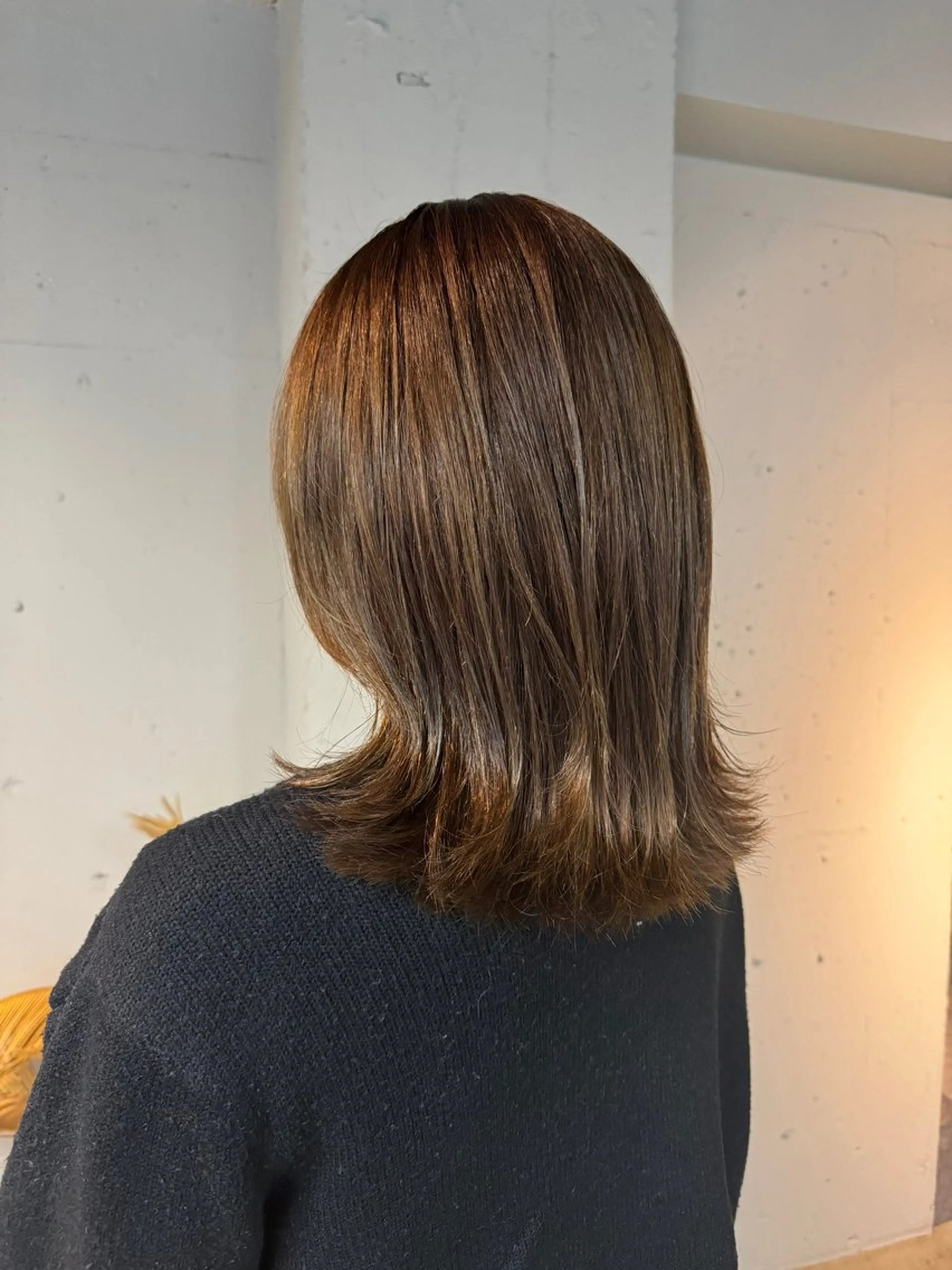 セミロング カラー カット ヘアカラー トリートメント ヘッドスパ 艶髪/髪質改善/ MONSO山本のヘアスタイル