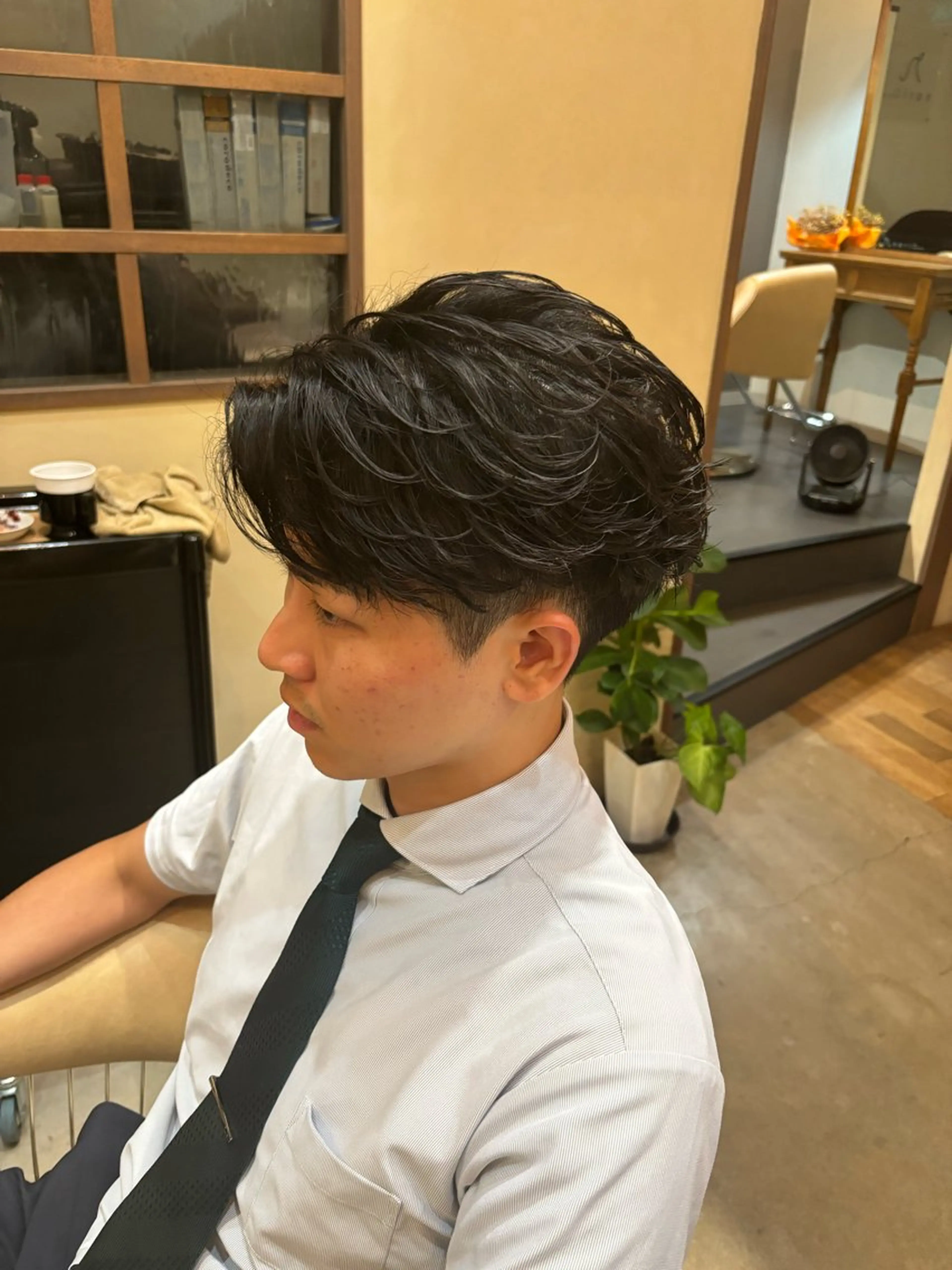 ショート メンズ カット パーマ 鹿児島 TSUBASAのヘアスタイル