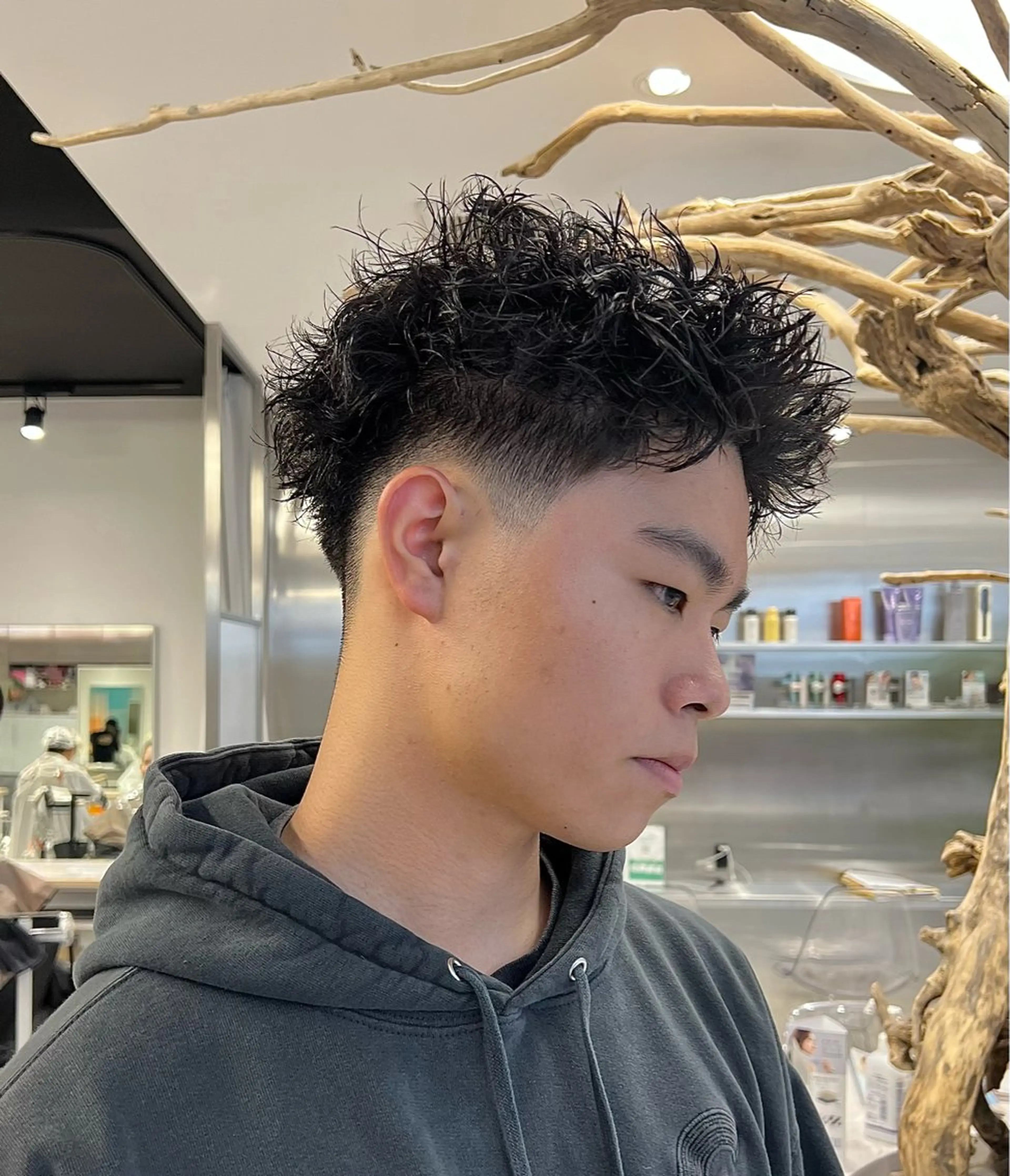 ショート パーマ メンズ カット パーマ 【圧倒的センス】 まる/メンズカラーのヘアスタイル