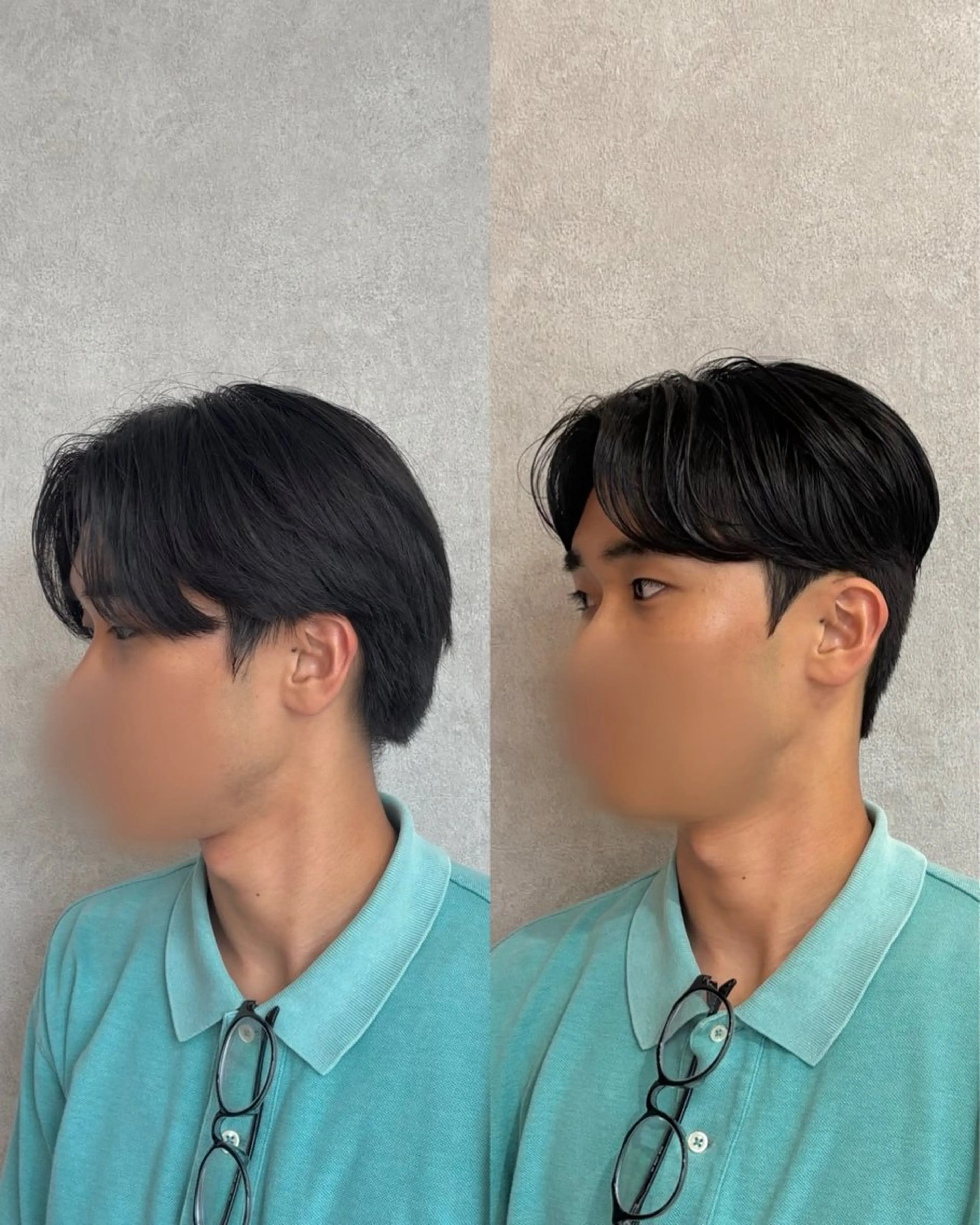 ショート パーマ メンズ カット パーマ 縮毛矯正 韓国メンズヘア/ ダウンパーマ/歩夢のヘアスタイル