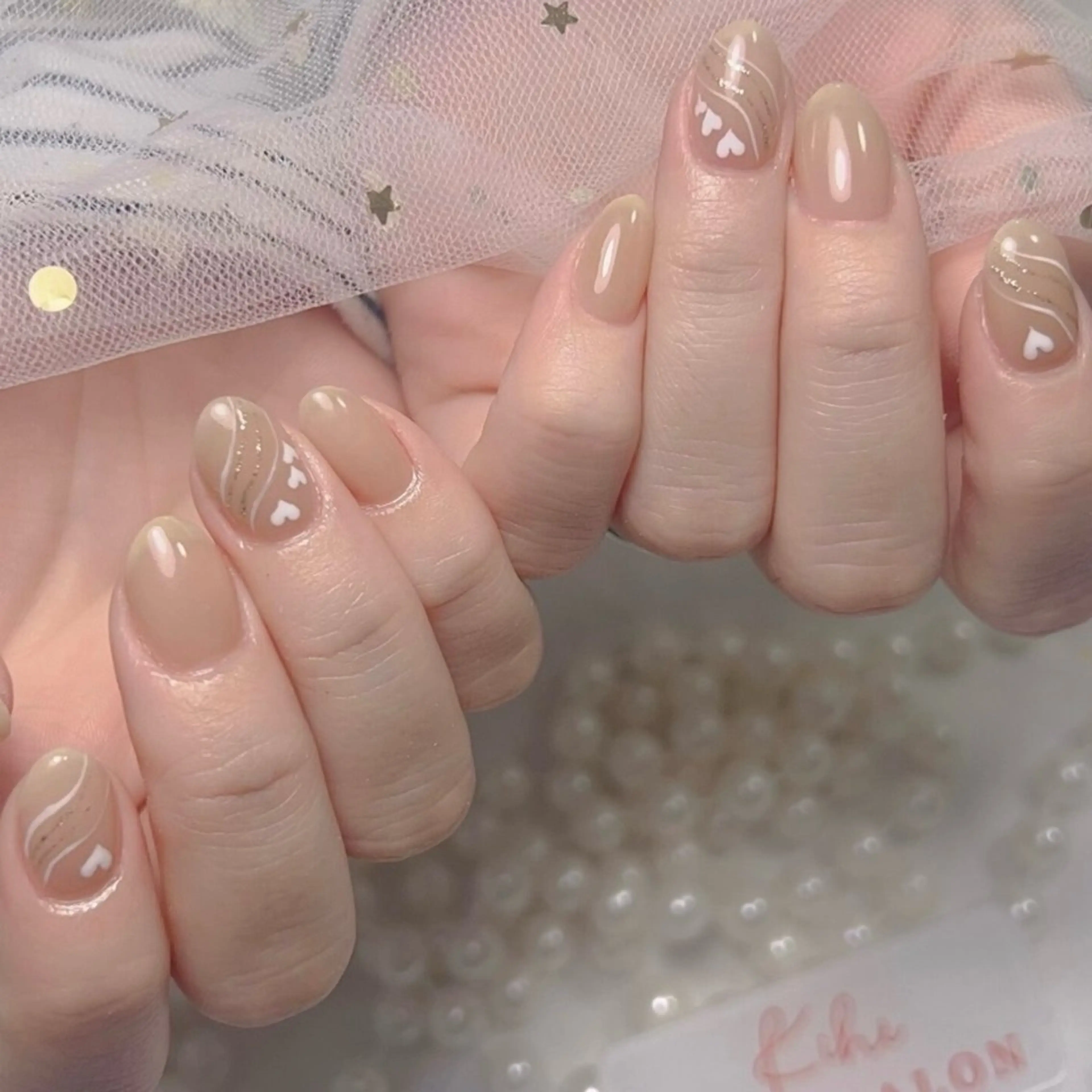 ネイル アートネイル フレンチネイル ジェルネイル グラデーション 韓国ネイル ハンドネイル 久保田 マリコのネイルデザイン