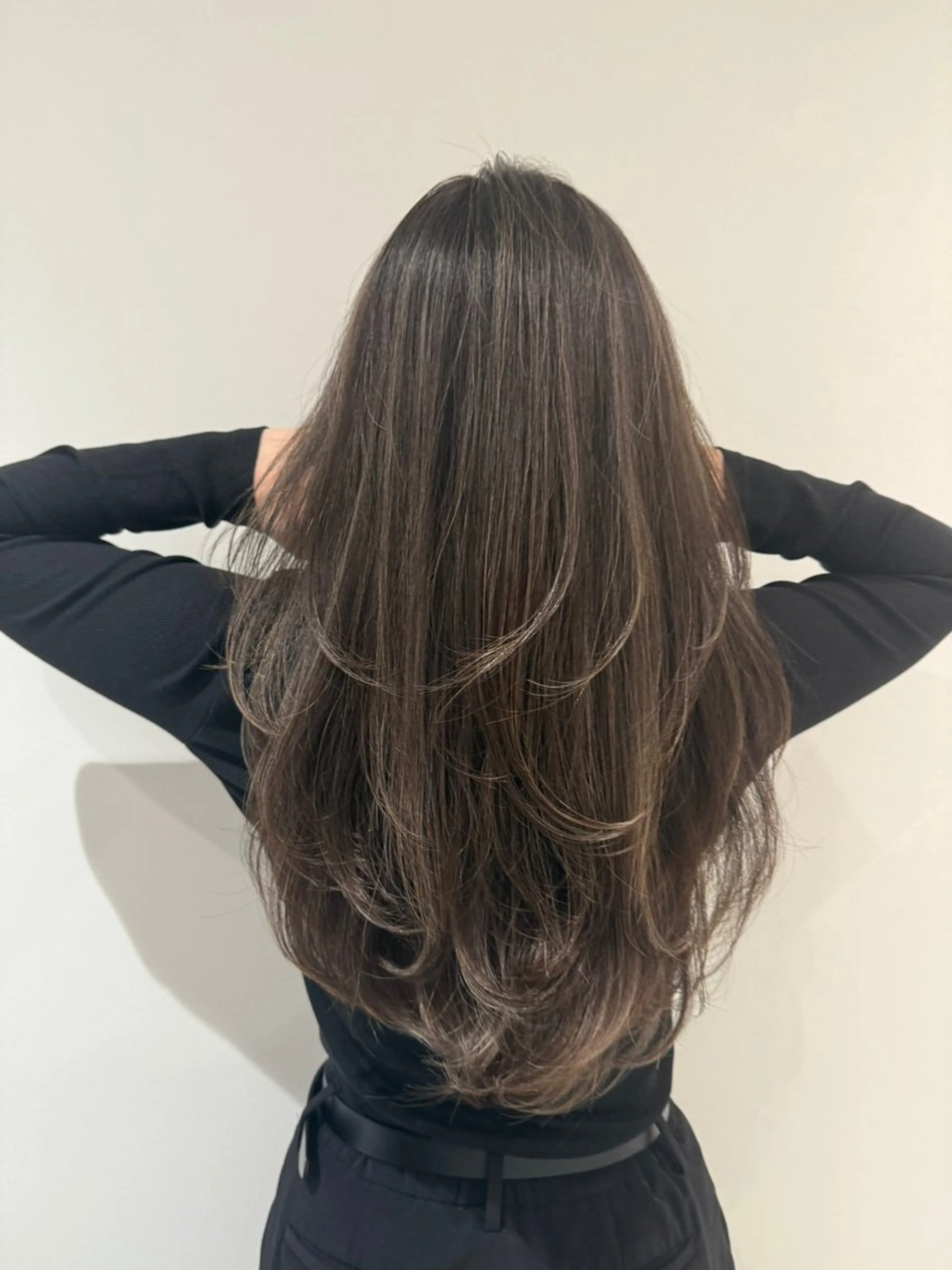 ロング カラー 透明感カラー グレージュ レイヤー/ボブモデル 募集中🕊️正源のヘアスタイル