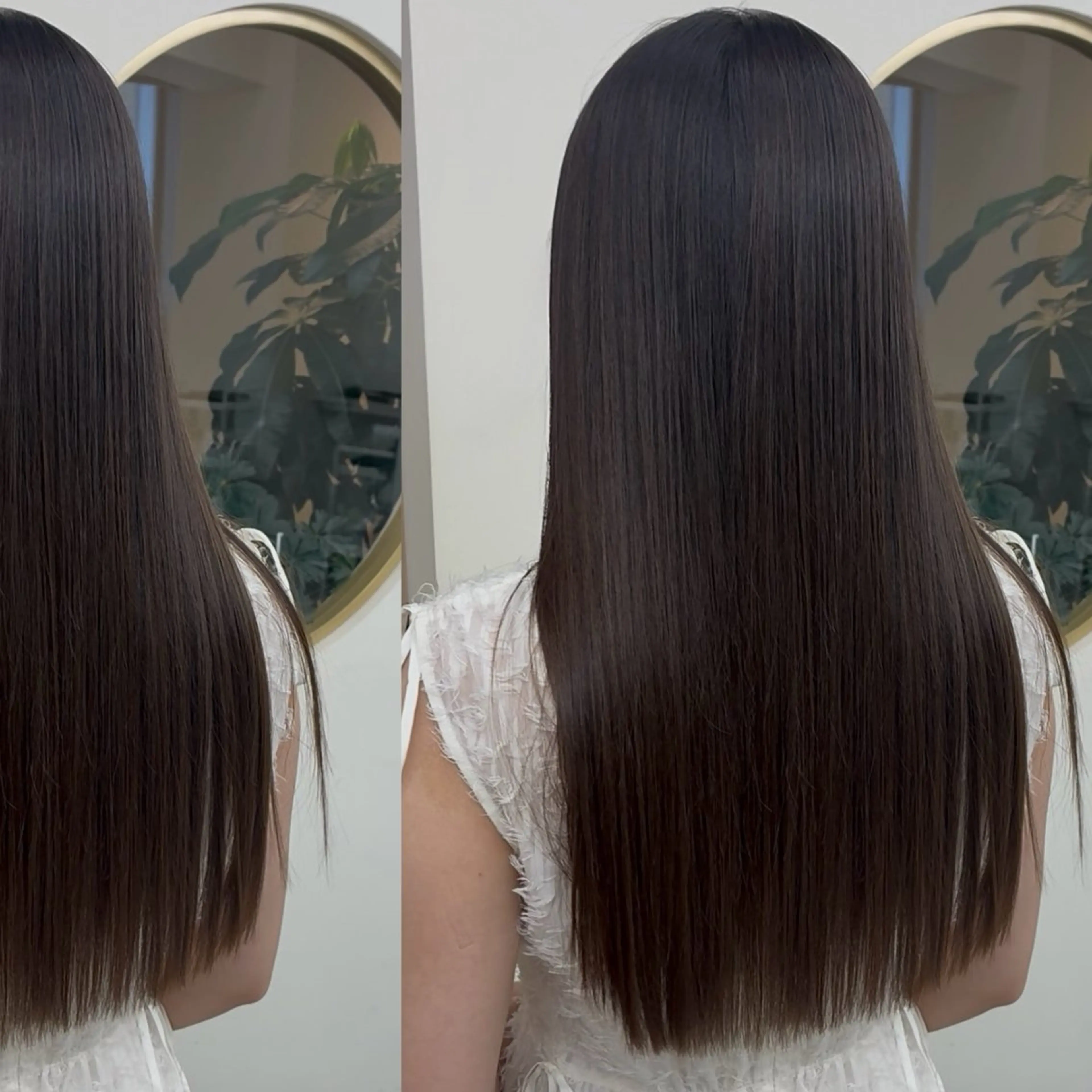 カット➕前髪中性ストレート➕極潤トリートメントの写真