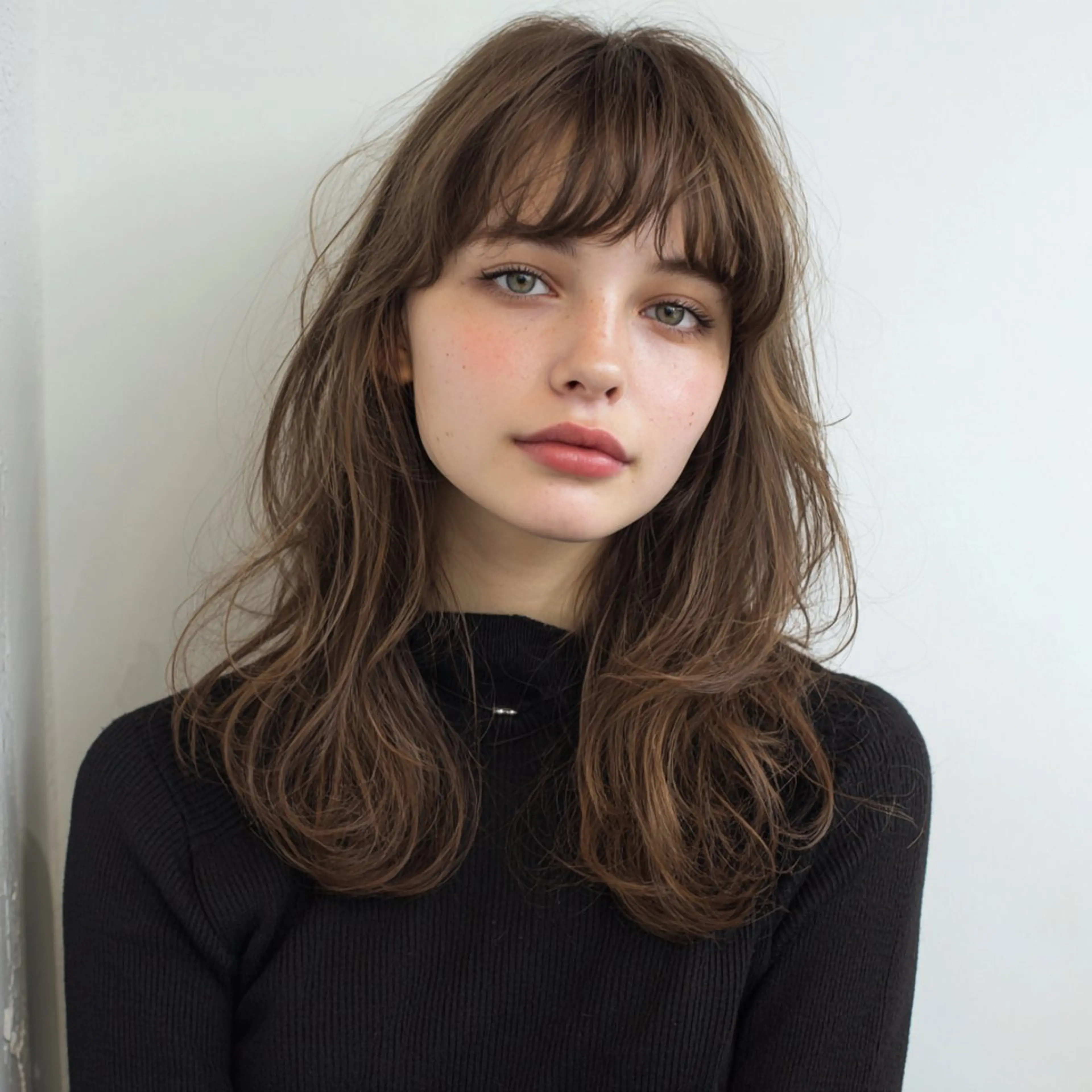 ミディアム カラー ヘアアレンジ ベージュカラー ブラウンカラー 透明感カラー 顔まわりレイヤー レイヤーカット ブリーチ無しWカラー 🫧CLUTCH砂川のヘアスタイル