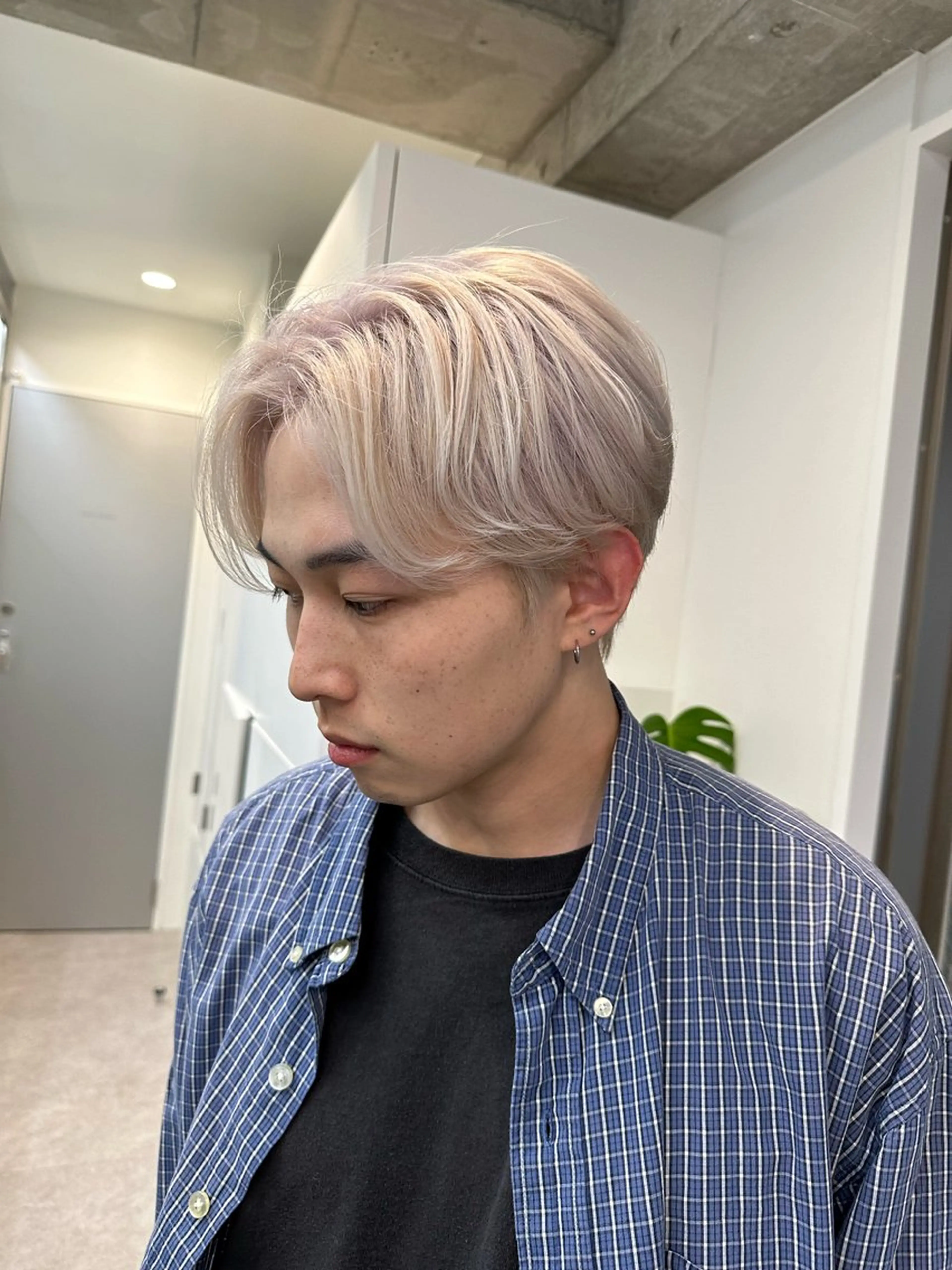 メンズ メンズハイトーン cinq   PROJECT所属・ミルクティーベージュ /ボブ/あげは🎀のヘアスタイル