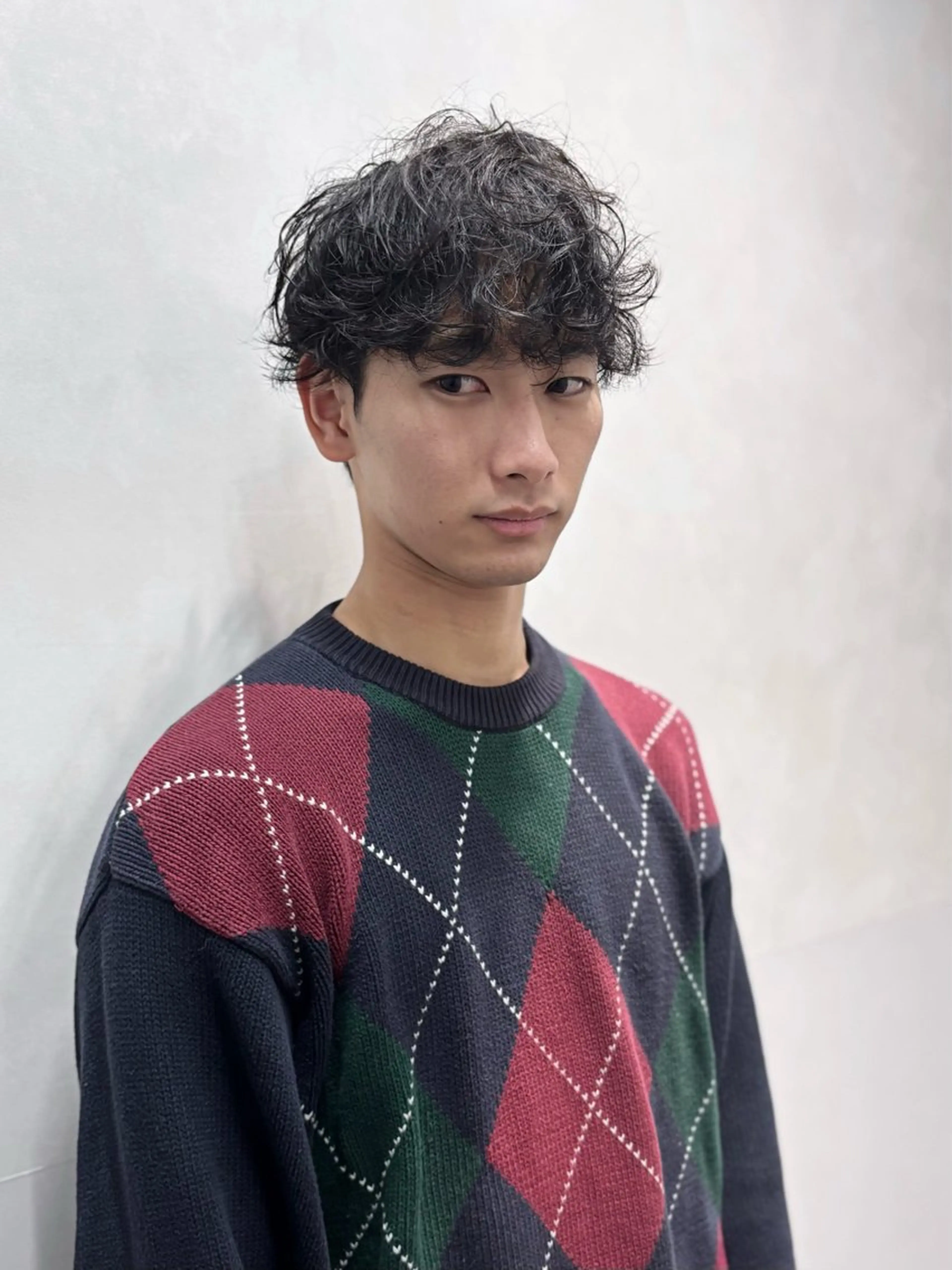 ショート くせ毛 garage.所属・吉田 慎冴/メンズパーマのヘアスタイル