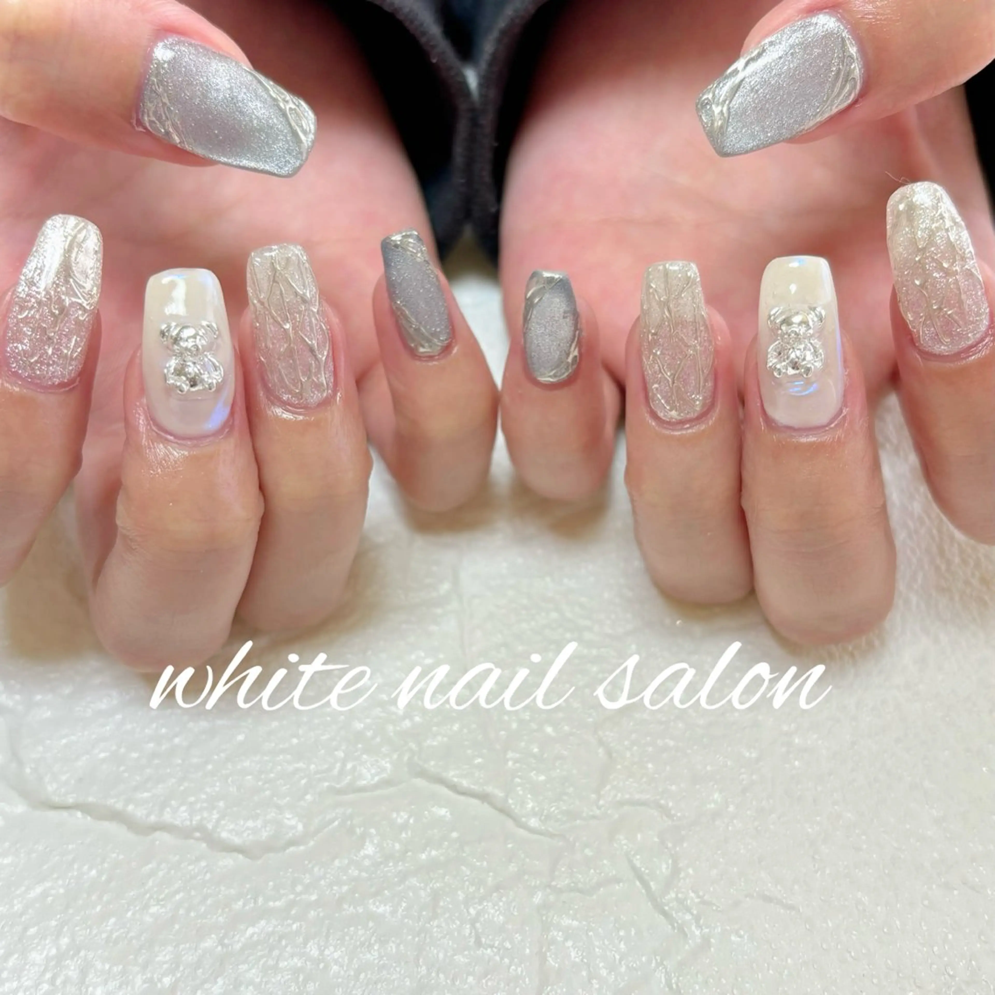 ネイル ホワイト ハンドネイル white nail salonのネイルデザイン