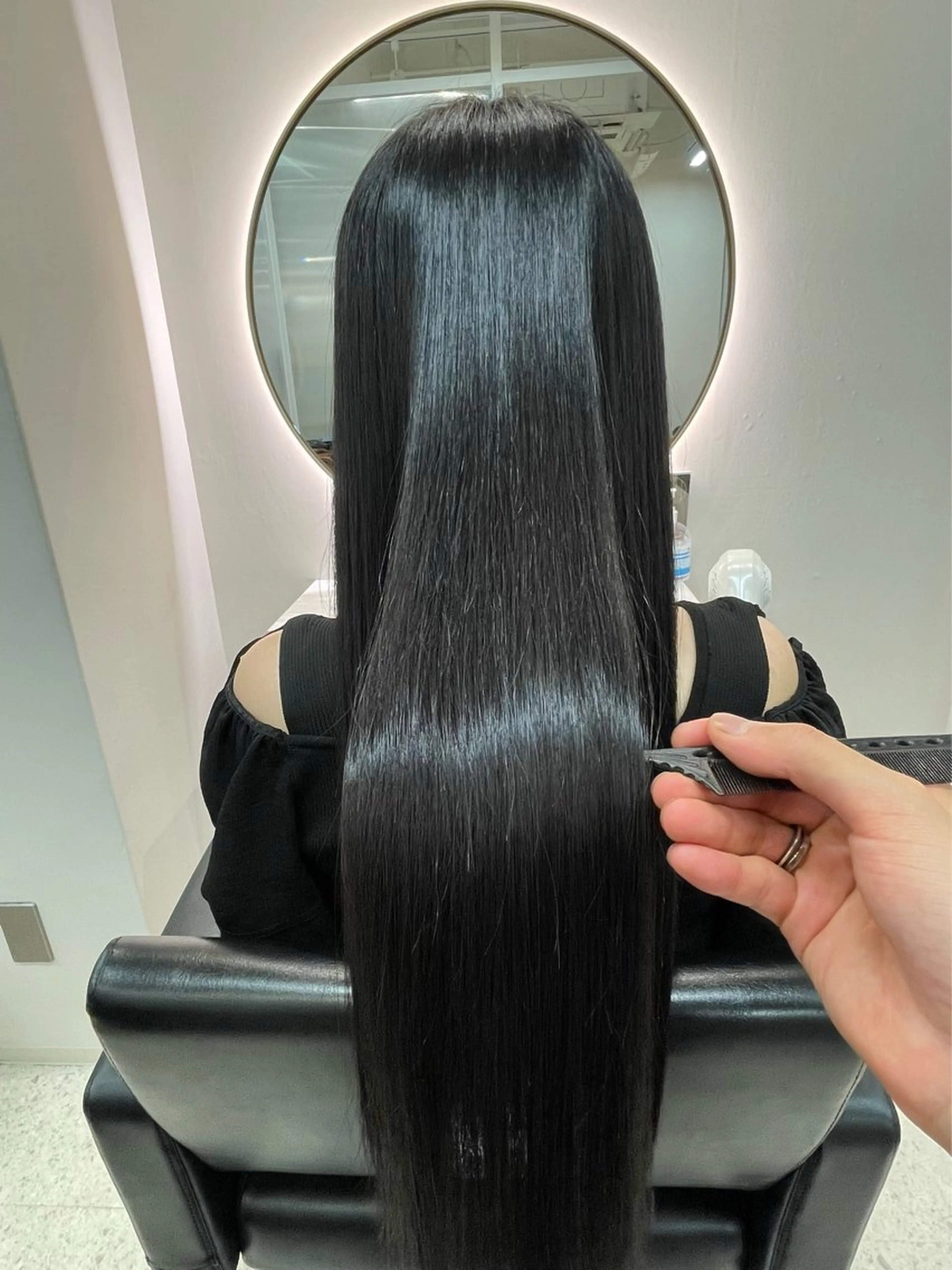 ロング カット ヘアカラー トリートメント 髪質改善🇰🇷 アサイユウスケのヘアスタイル