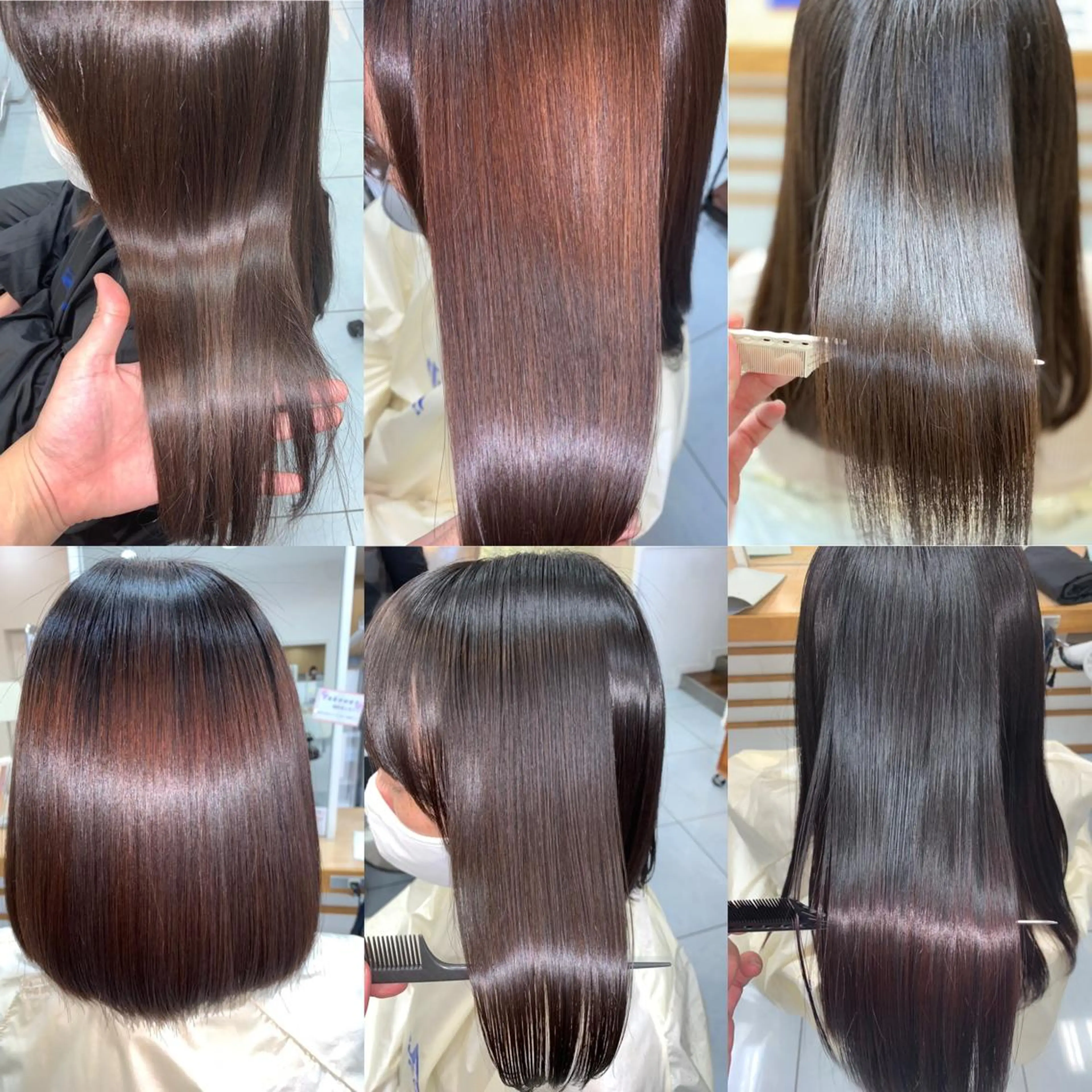 ロング パーマ ヘアカラー 縮毛矯正 髪質改善/縮毛矯正 /ブリーチ矯正/岡部のヘアスタイル