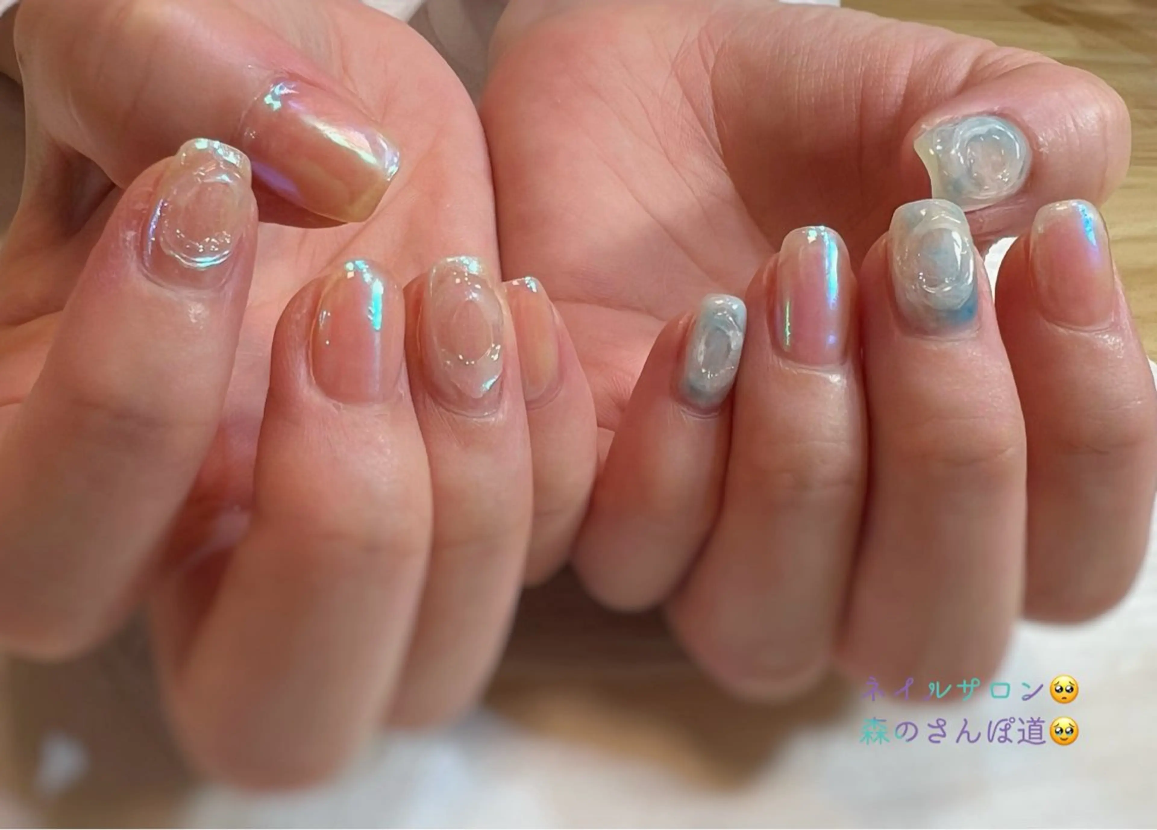ネイル ハンドネイル 森のさんぽ道所属・ショートネイル 森のさんぽ道のネイルデザイン