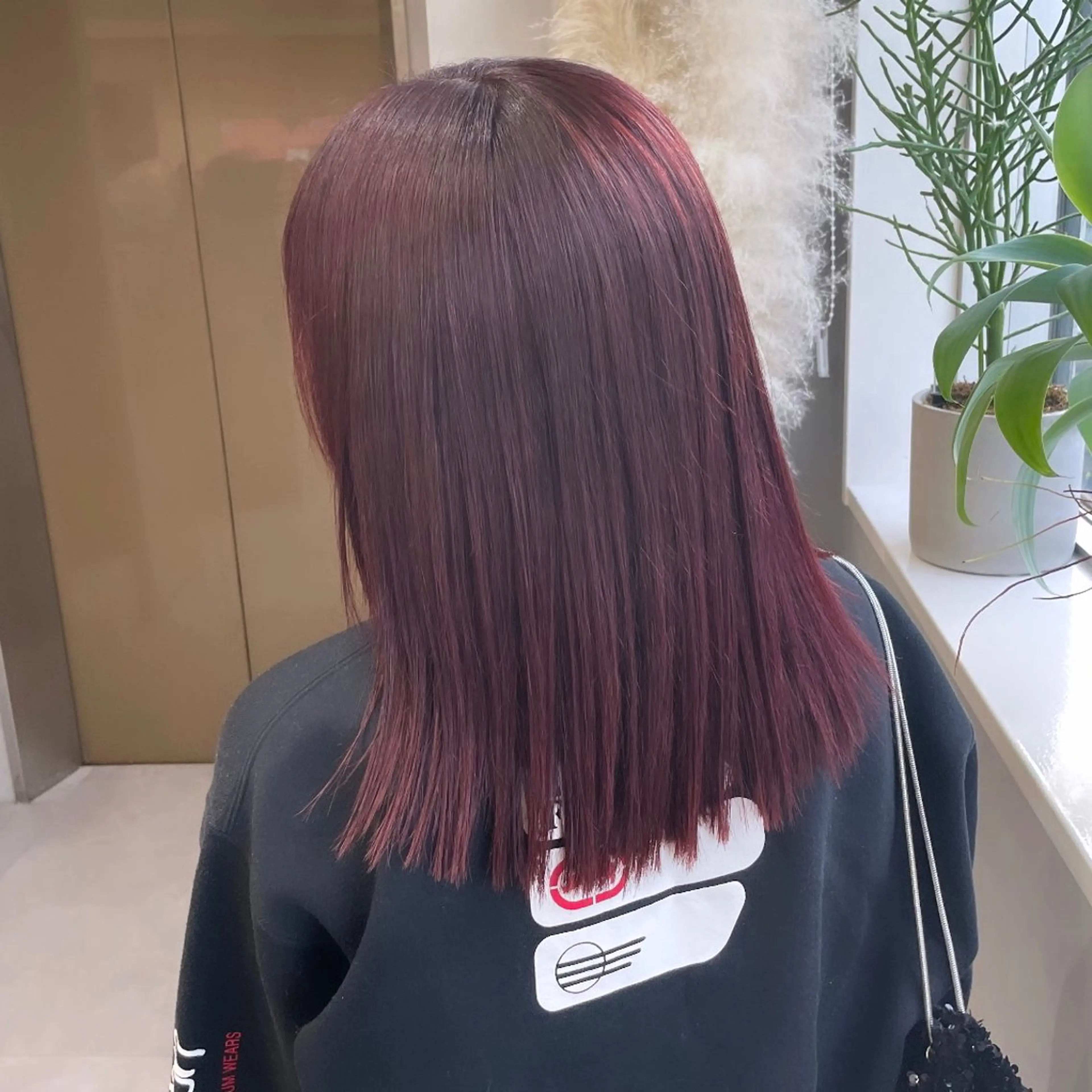 ミディアム カラー レッドカラー Rui/透明感カラー 暖色/レイヤーカットのヘアスタイル