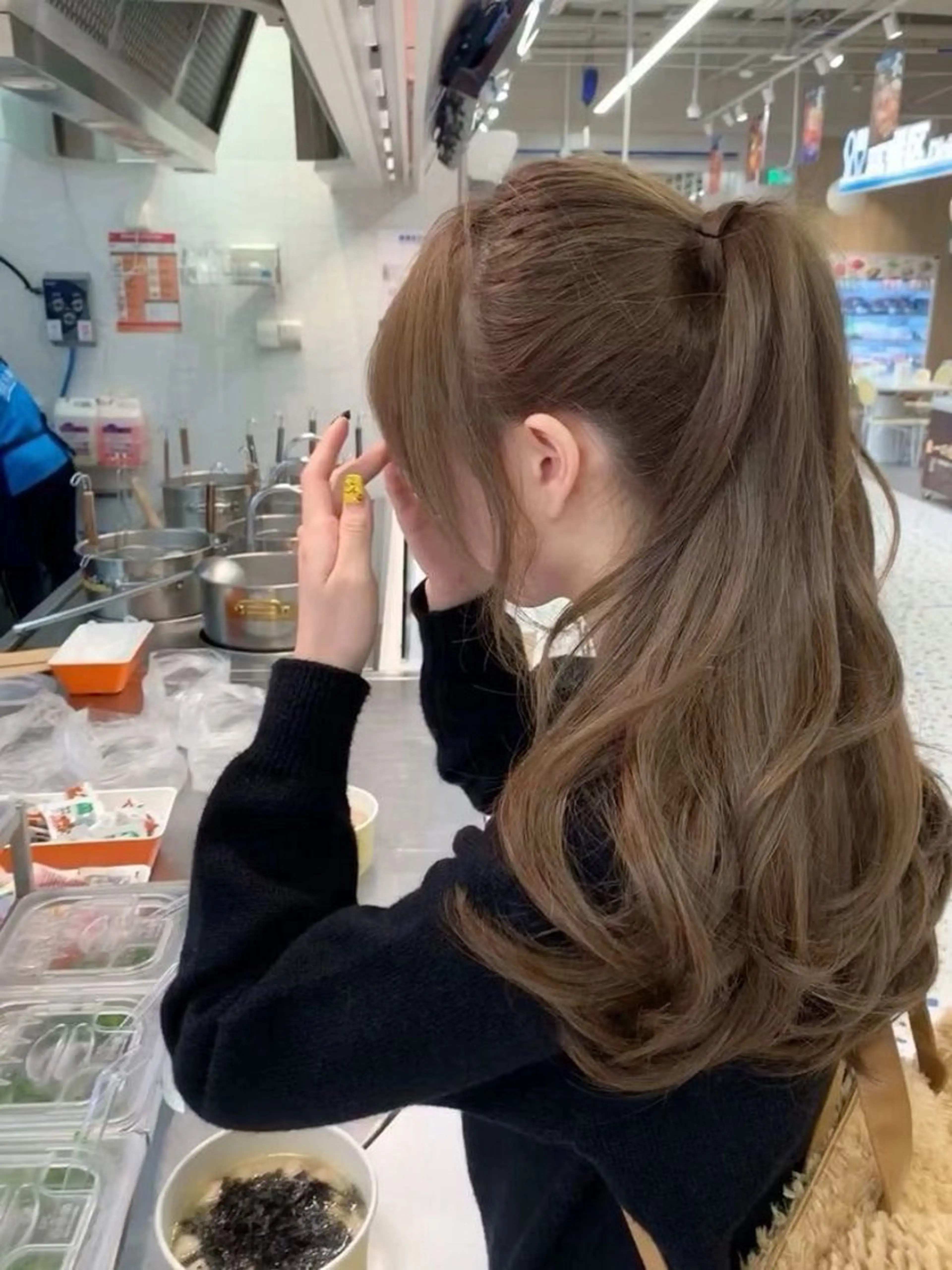 ロング カラー ヘアカラー 韓国風暗髪ヘア🤍 🫧MIREIのヘアスタイル