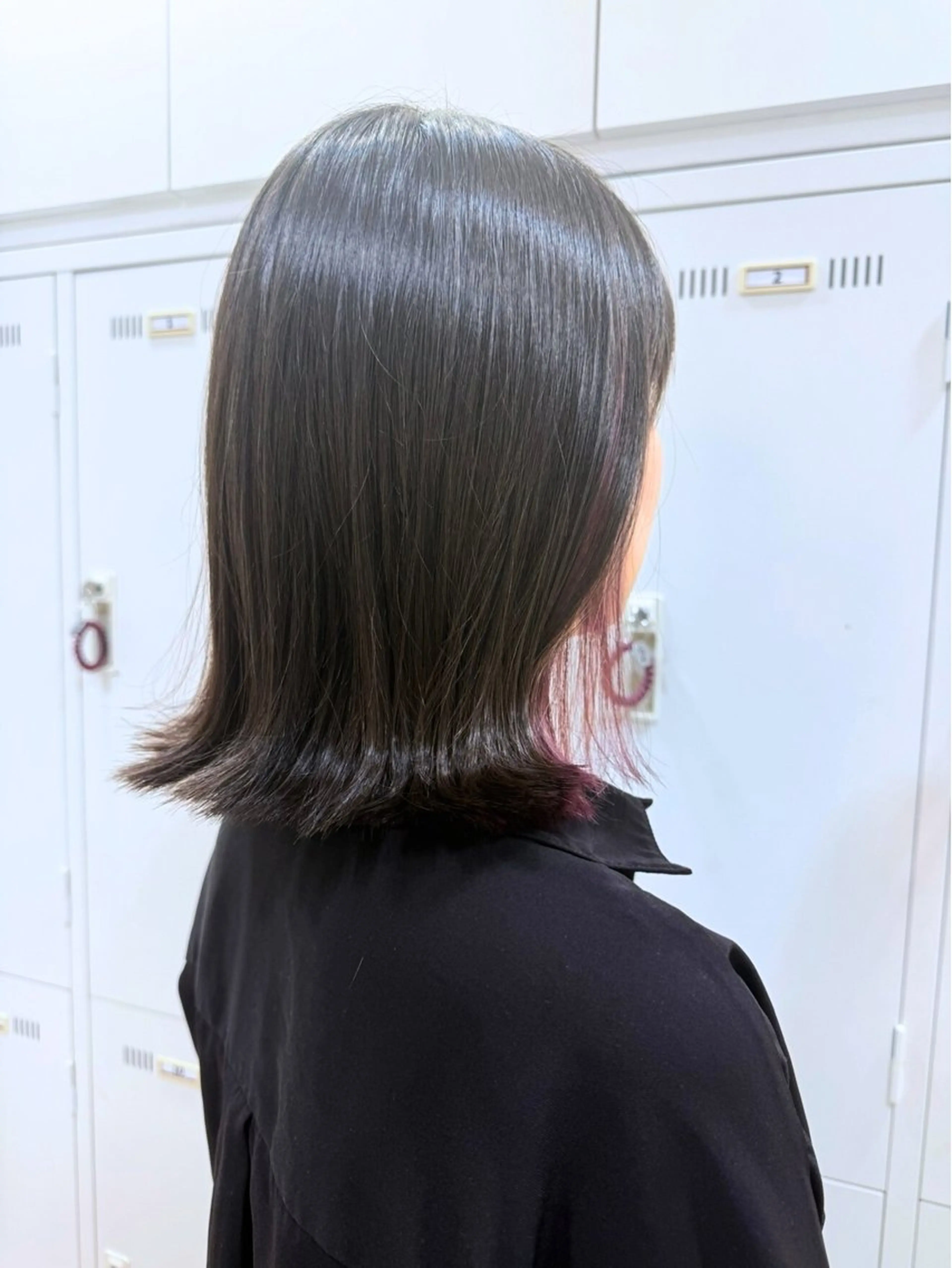 ミディアム カット ヘアカラー トリートメント インナーカラー 💎しまだゆうかのヘアスタイル