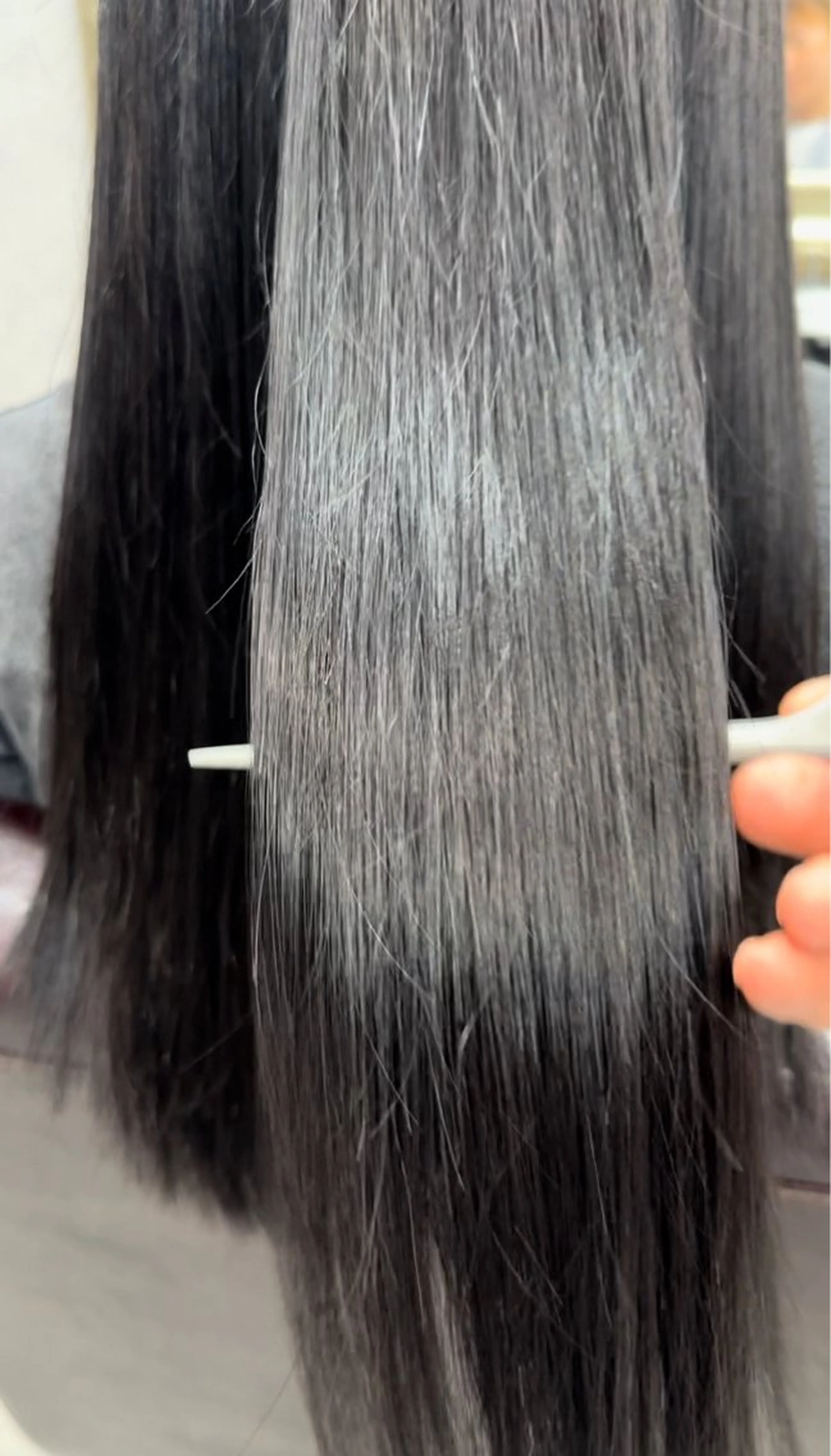 ロング カット 縮毛矯正 トリートメント Lien 深井店のヘアスタイル