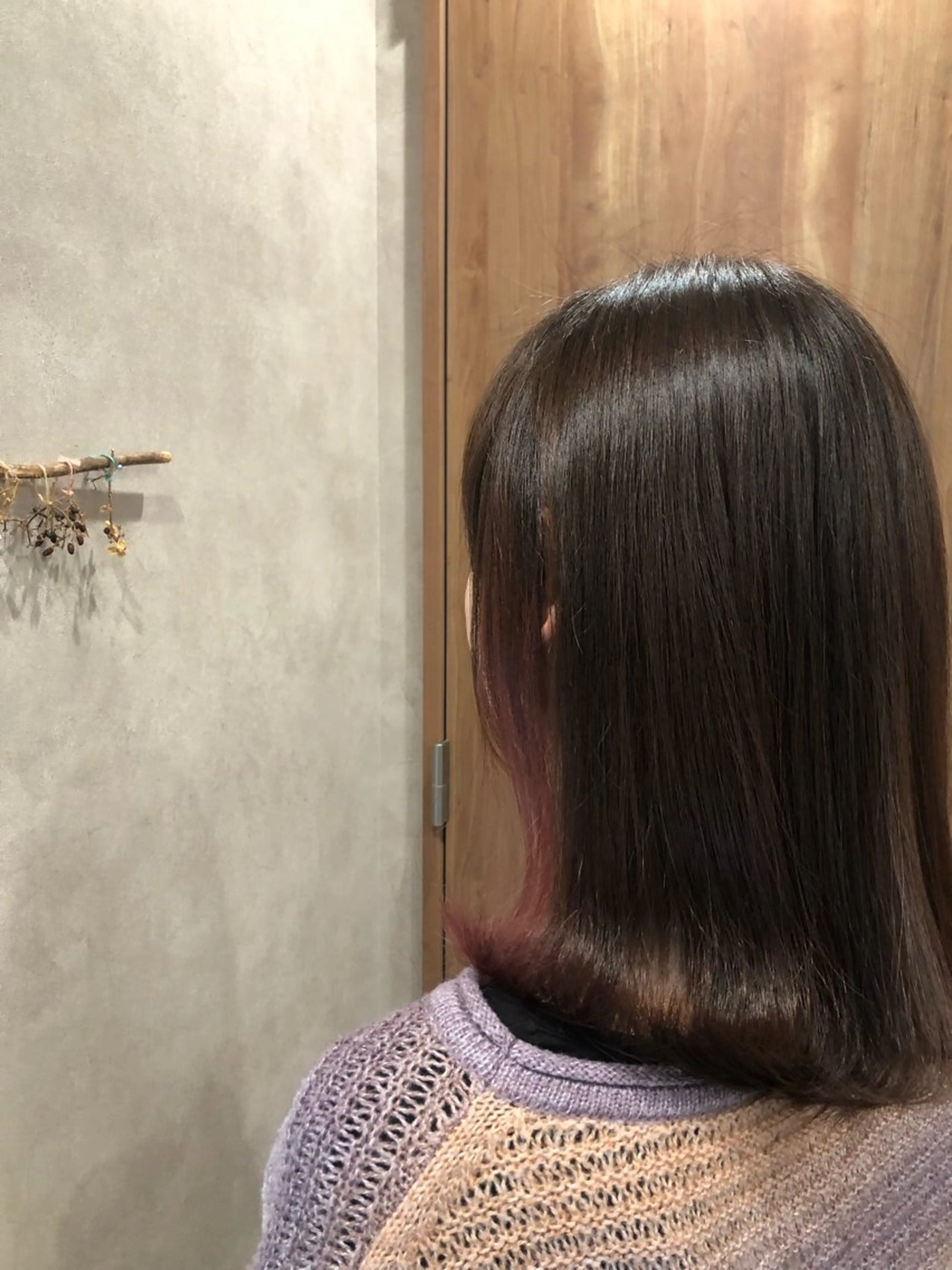 カラー インナーカラー 野咲き 美容室のマツエク・マツパデザイン