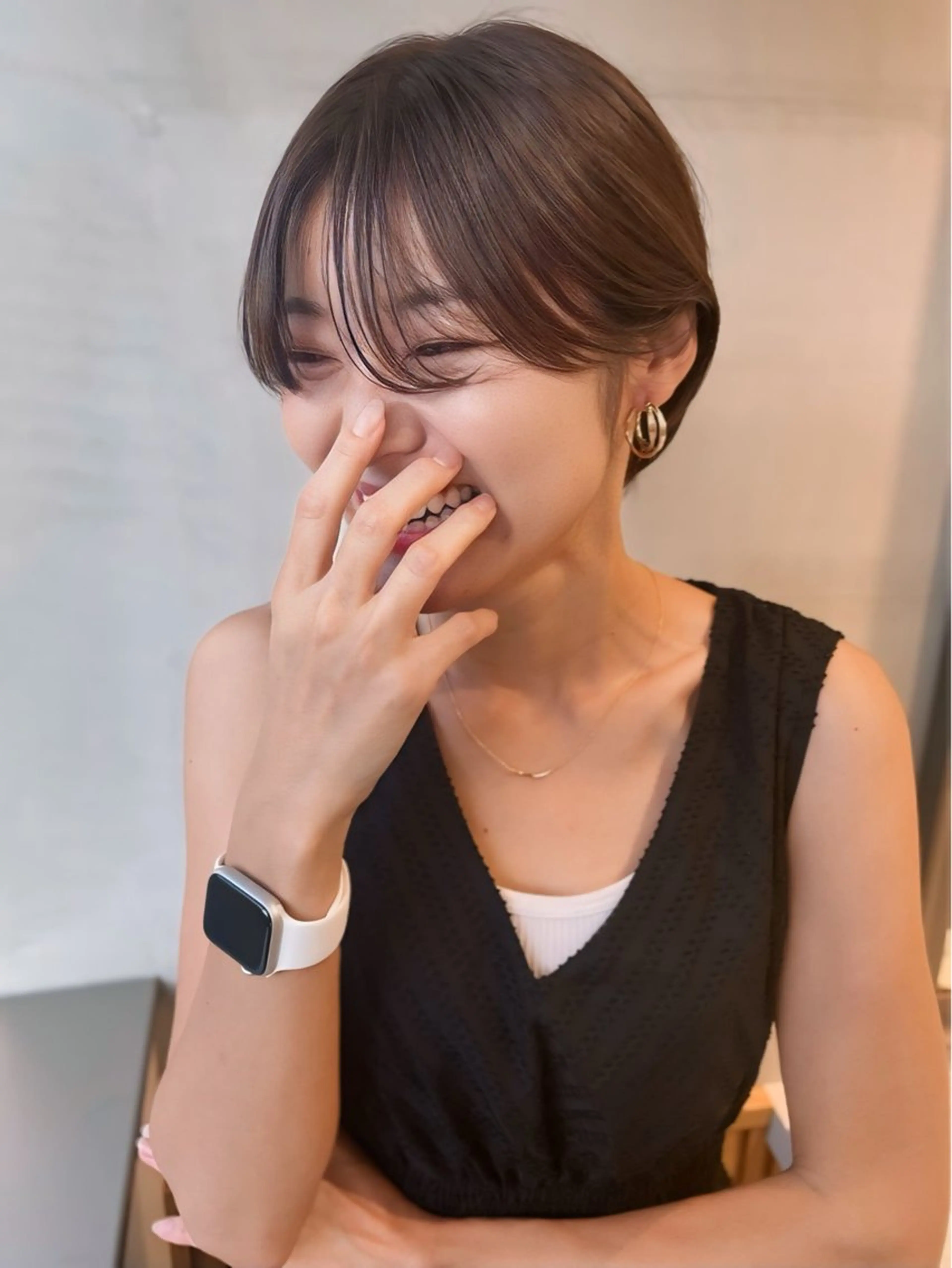 ショート 🎀大川 錬🎀 ブリーチなしWカラーのヘアスタイル