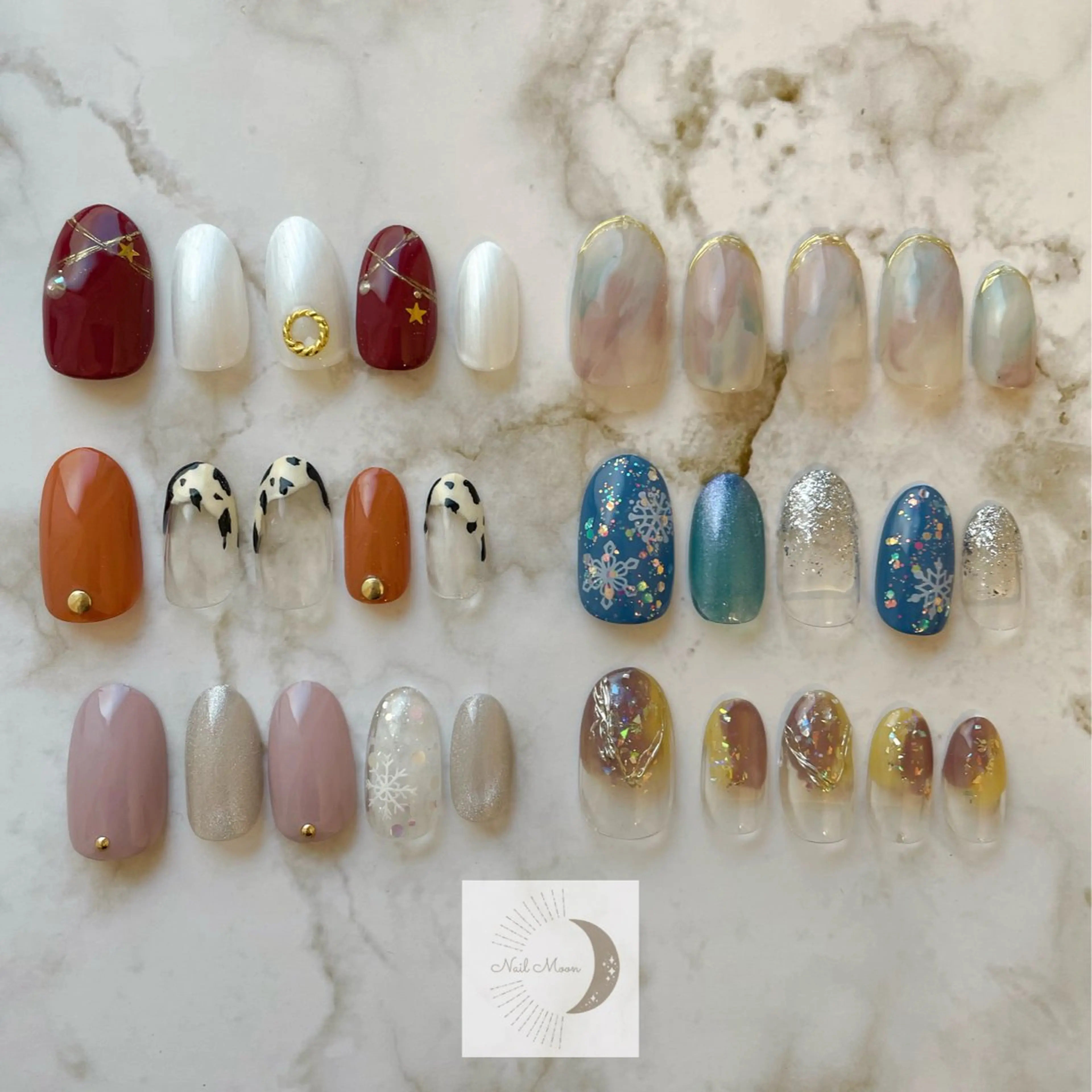 ミディアム ハンドネイル NAIL MOONのネイルデザイン