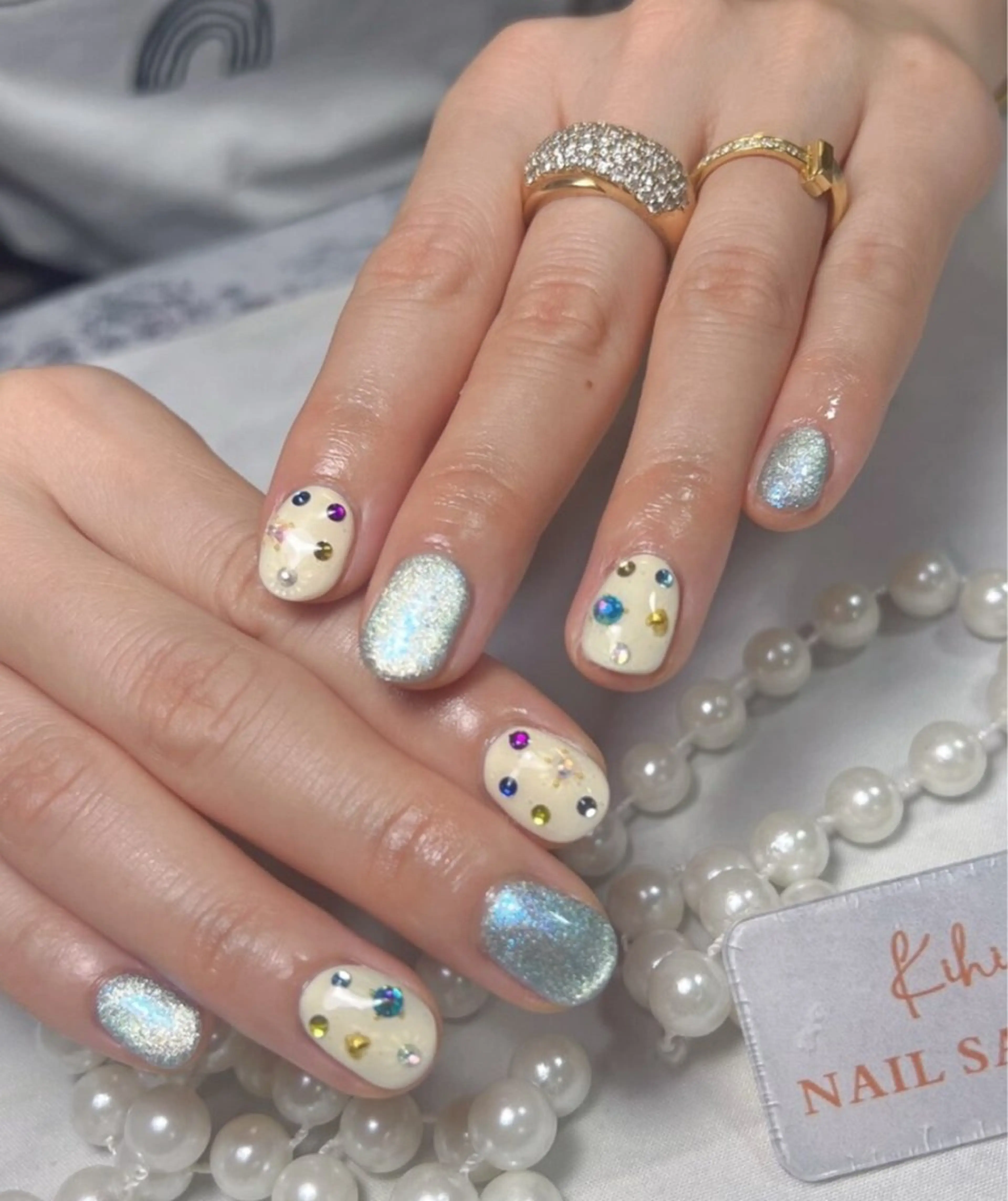 ネイル アートネイル フレンチネイル ジェルネイル グラデーション 韓国ネイル 村中 ハナのネイルデザイン