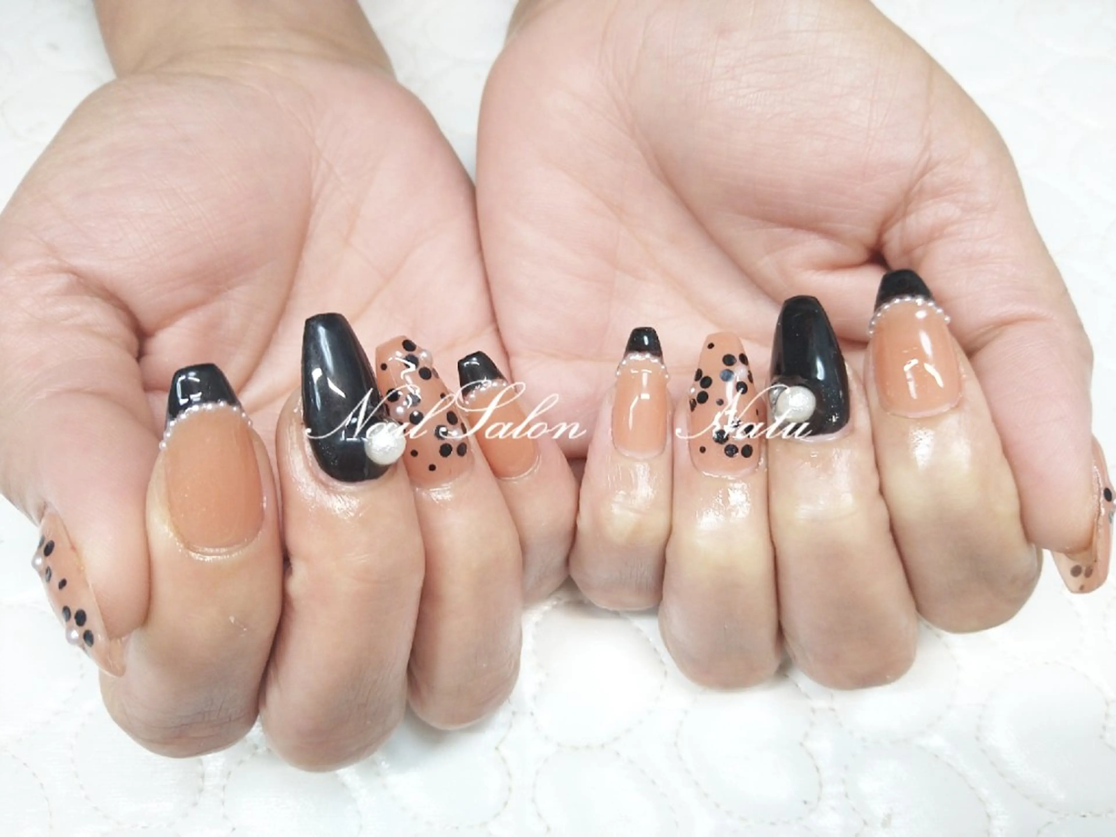 ネイル 長さ出し nailsalon　 Natuのネイルデザイン
