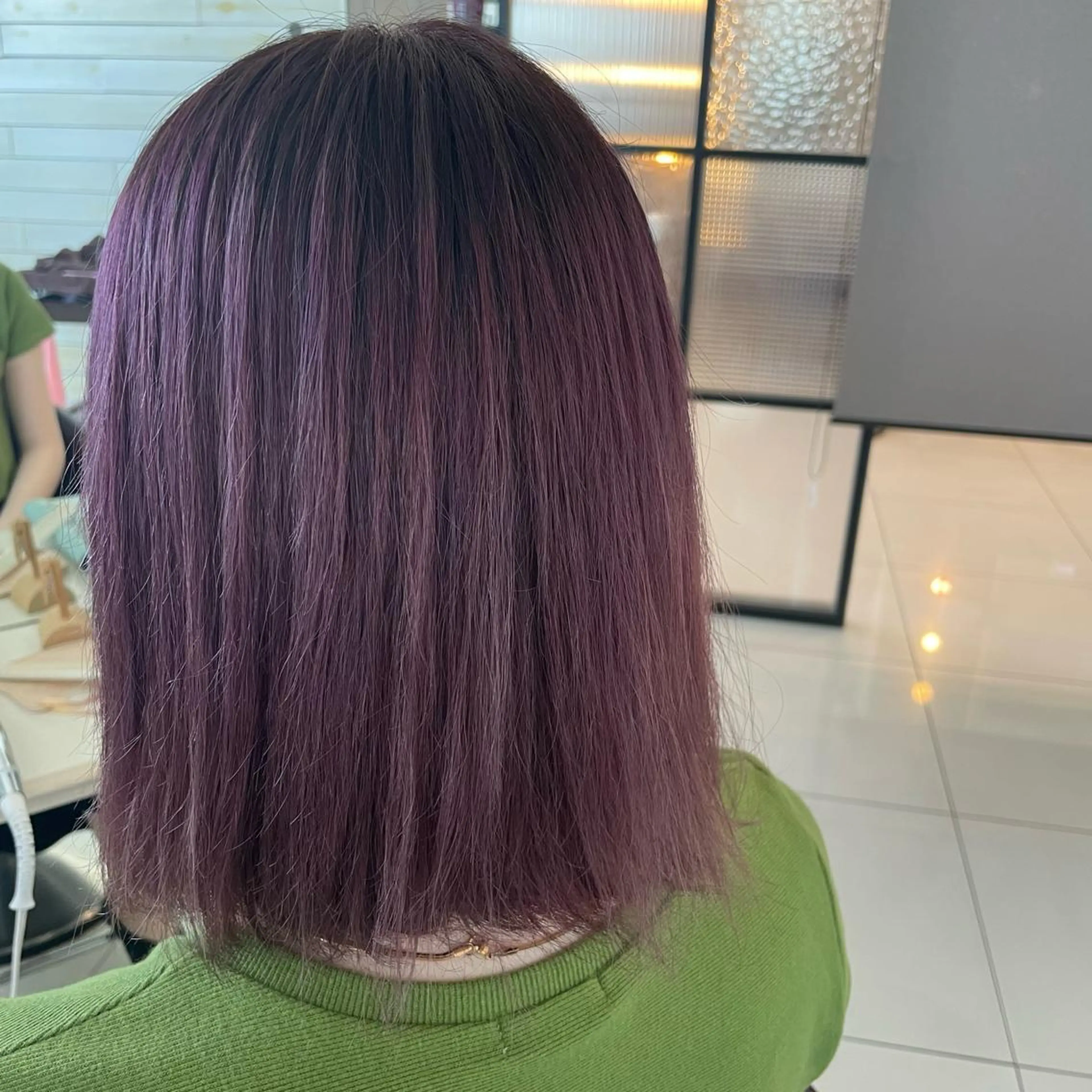 ブリーチありのダブルカラー💜の写真