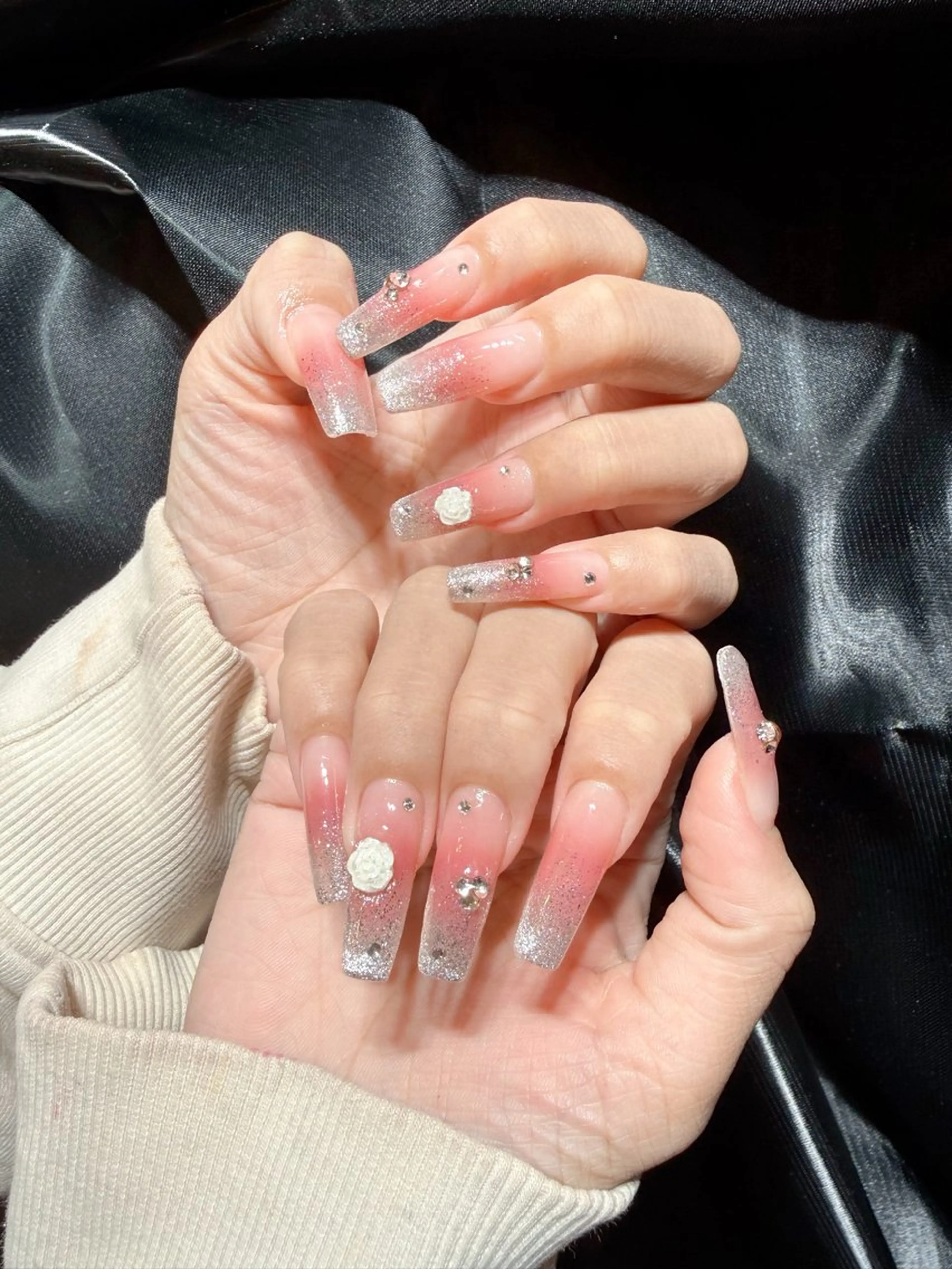 ネイル アートネイル フットネイル ジェルネイル ハート マグネットネイル Babarla Nailのネイルデザイン