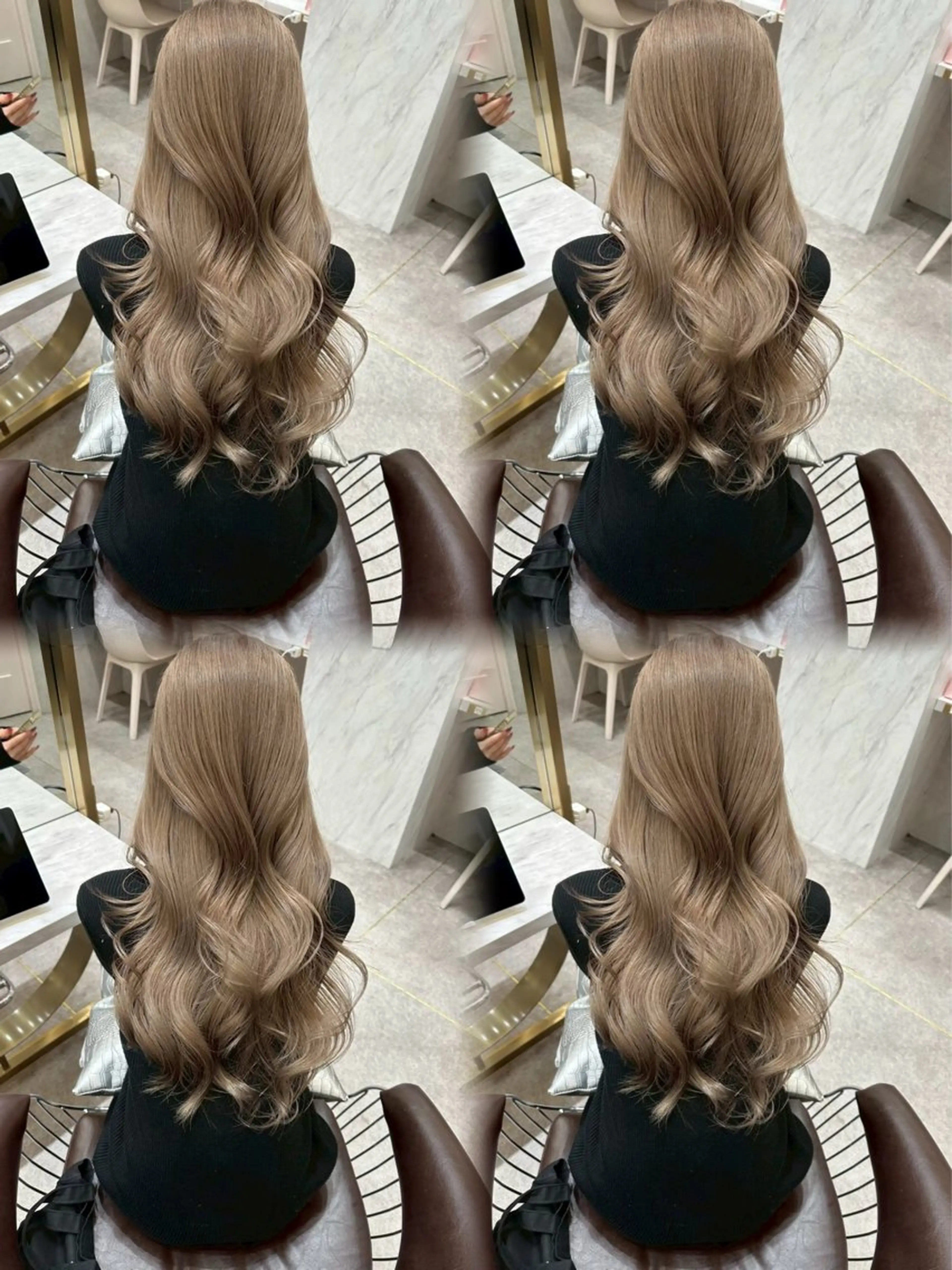 ロング ヘアカラー イウラ ショウヤのヘアスタイル