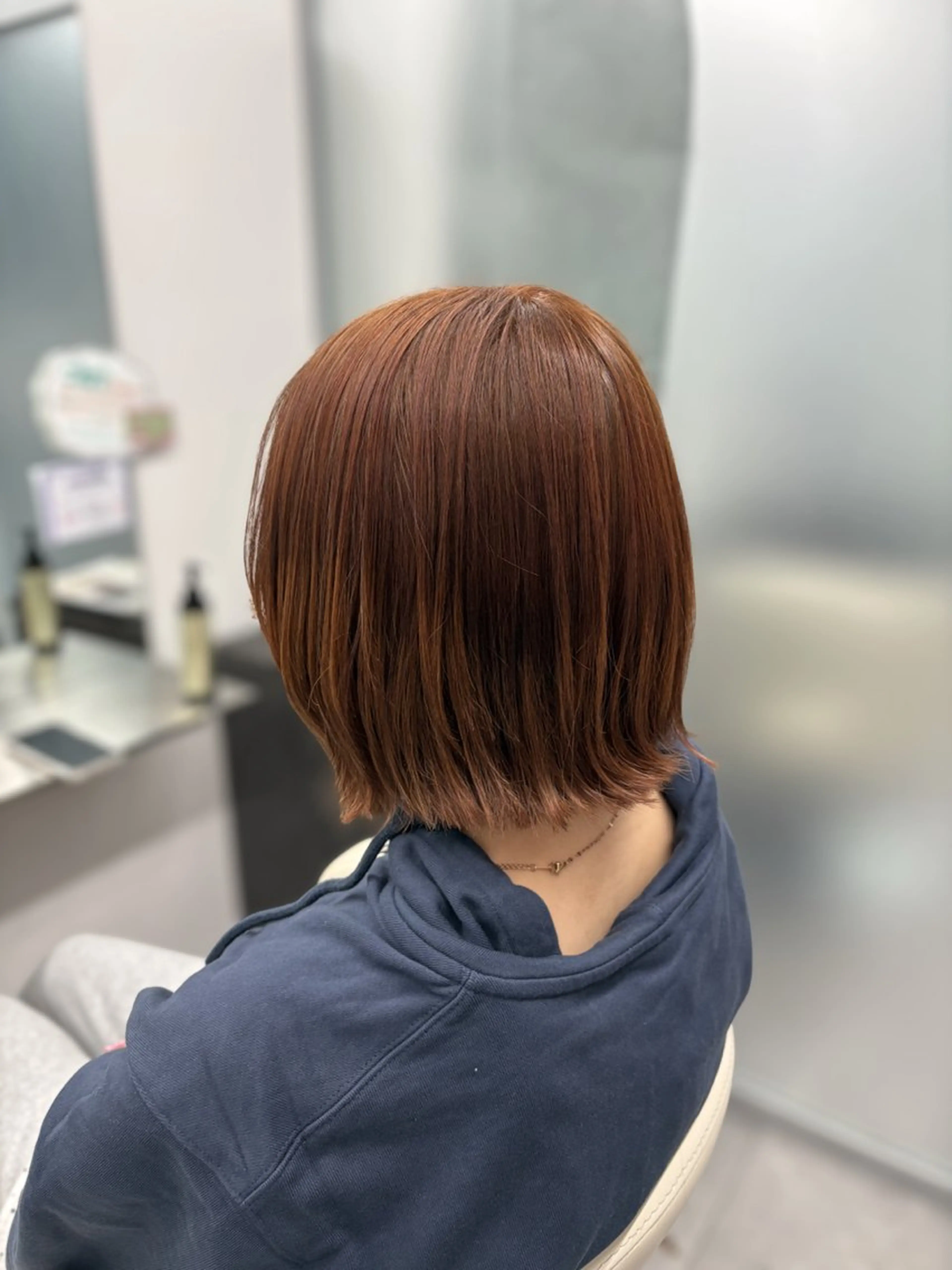 ミディアム カラー カット ヘアカラー トリートメント トレンド甘めガーリー Mizuki☁️🫧のヘアスタイル