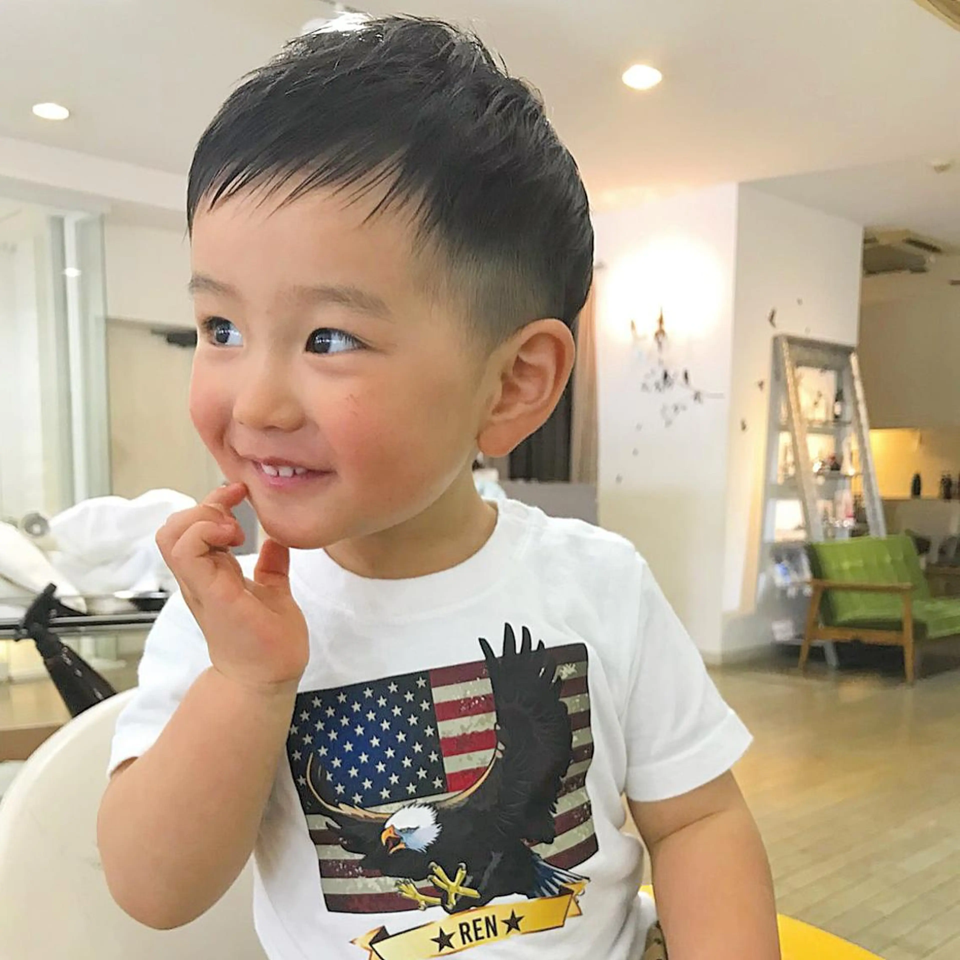 ショート キッズ sai x所属・奥秋 理紗　sai xのヘアスタイル