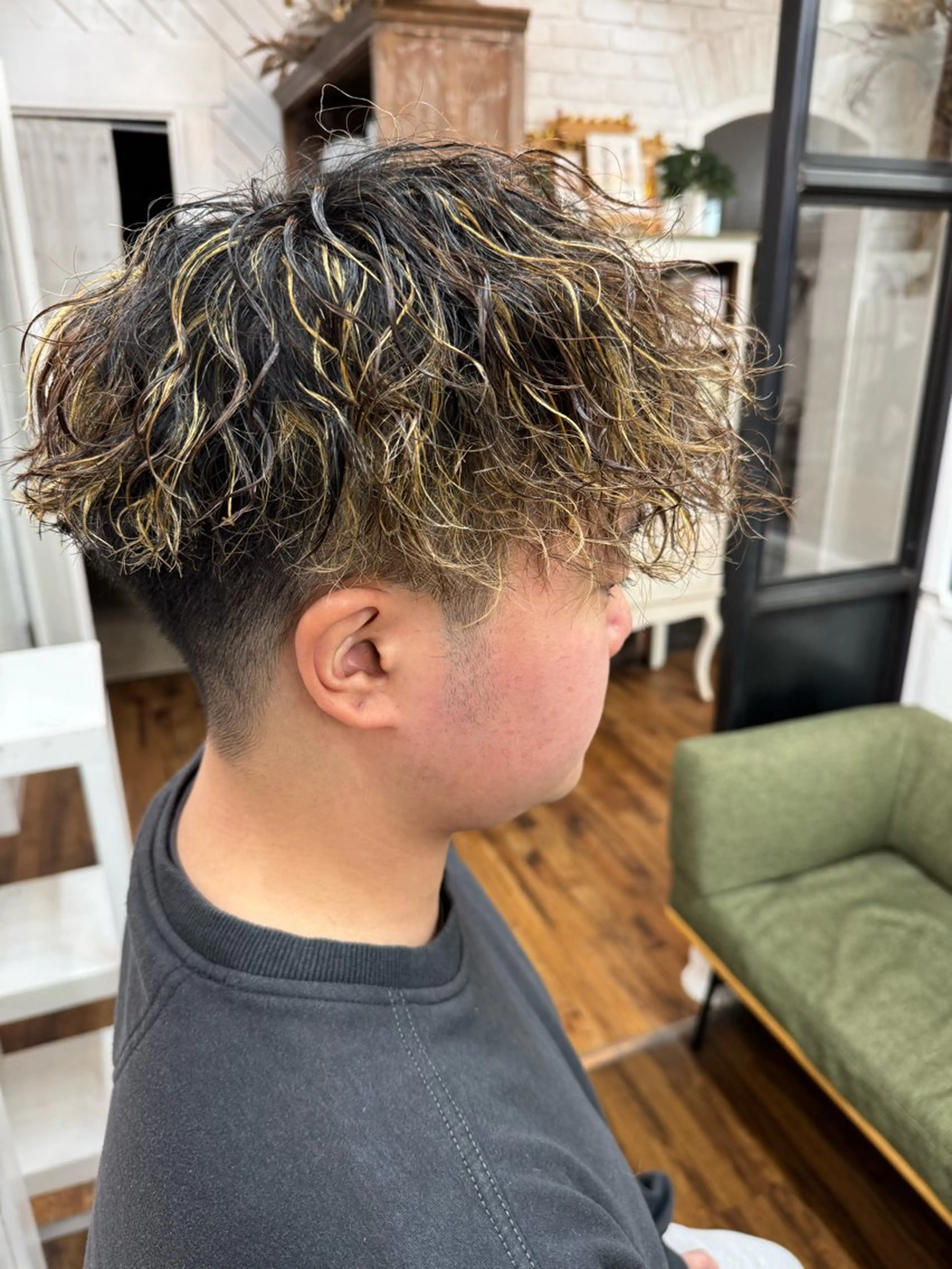 ショート カラー パーマ メンズ YUIMARL/ HIROTOのヘアスタイル