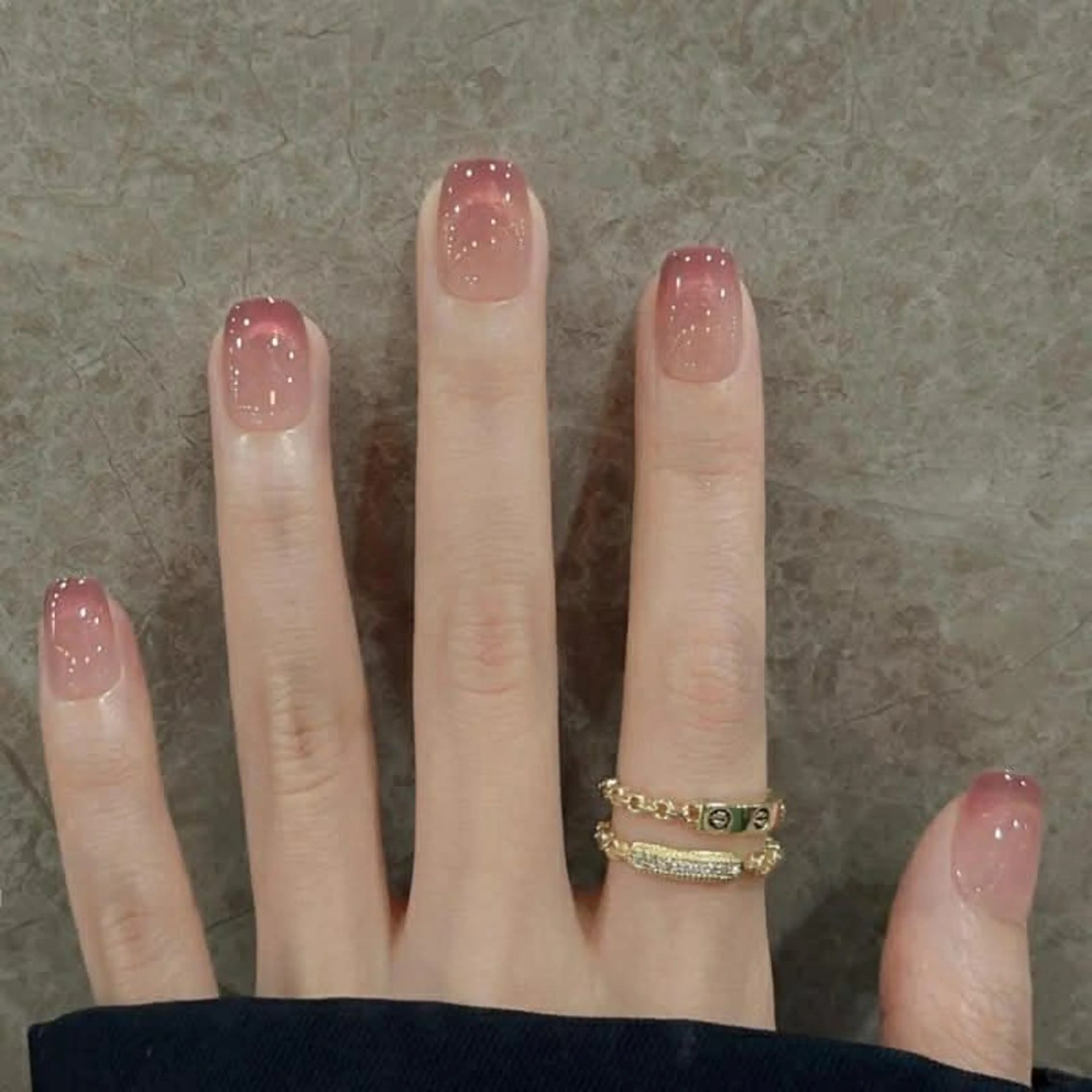 ネイル アートネイル ジェルネイル グラデーション 韓国ネイル ラメ(グリッター) ハンドネイル Hikari Nail所属・Hikari NAILのネイルデザイン