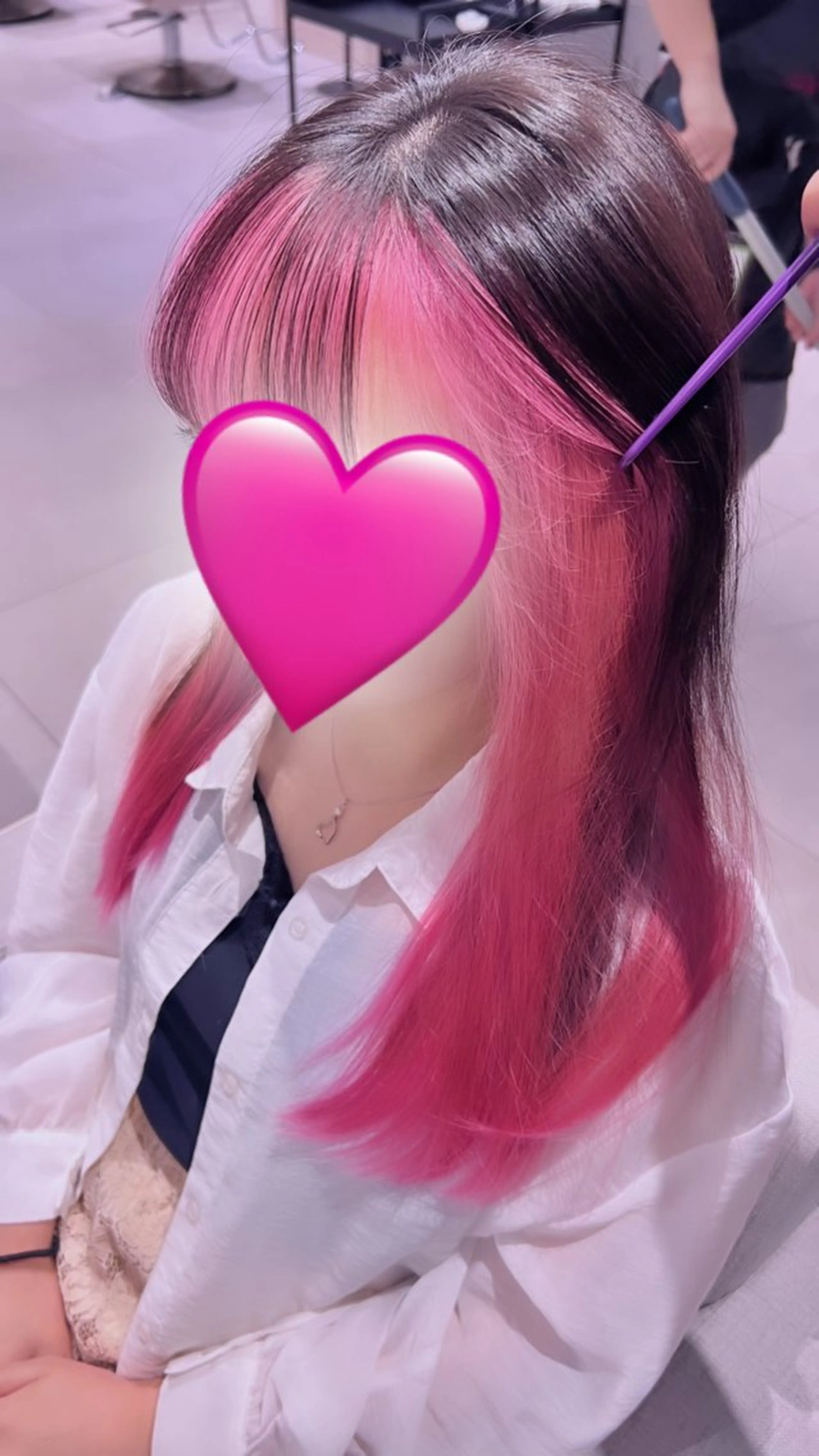 いつでも可愛いインナーカラー💕の写真