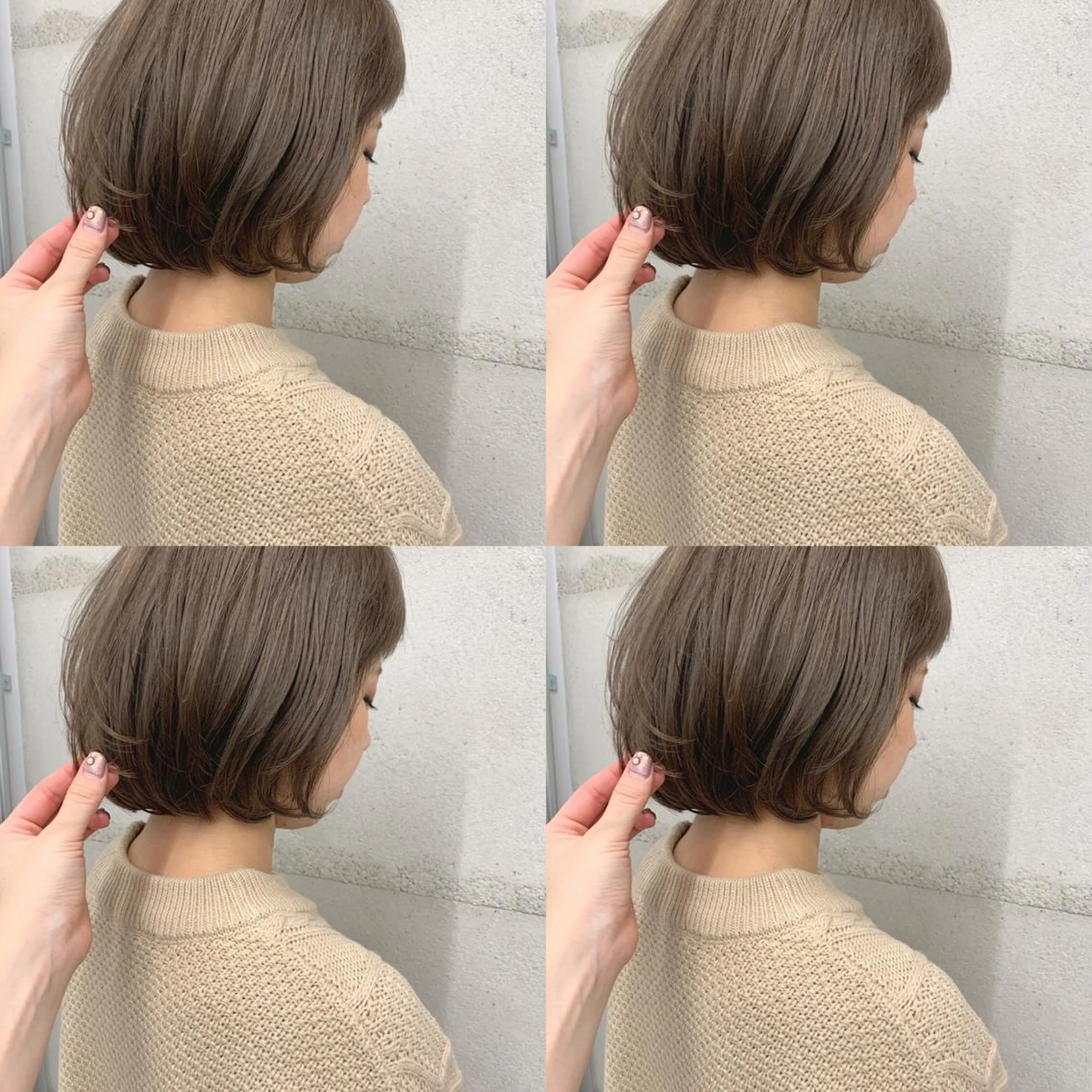 ミディアム カラー 透明感/オリーブ/ グレージュ/YUKAのヘアスタイル