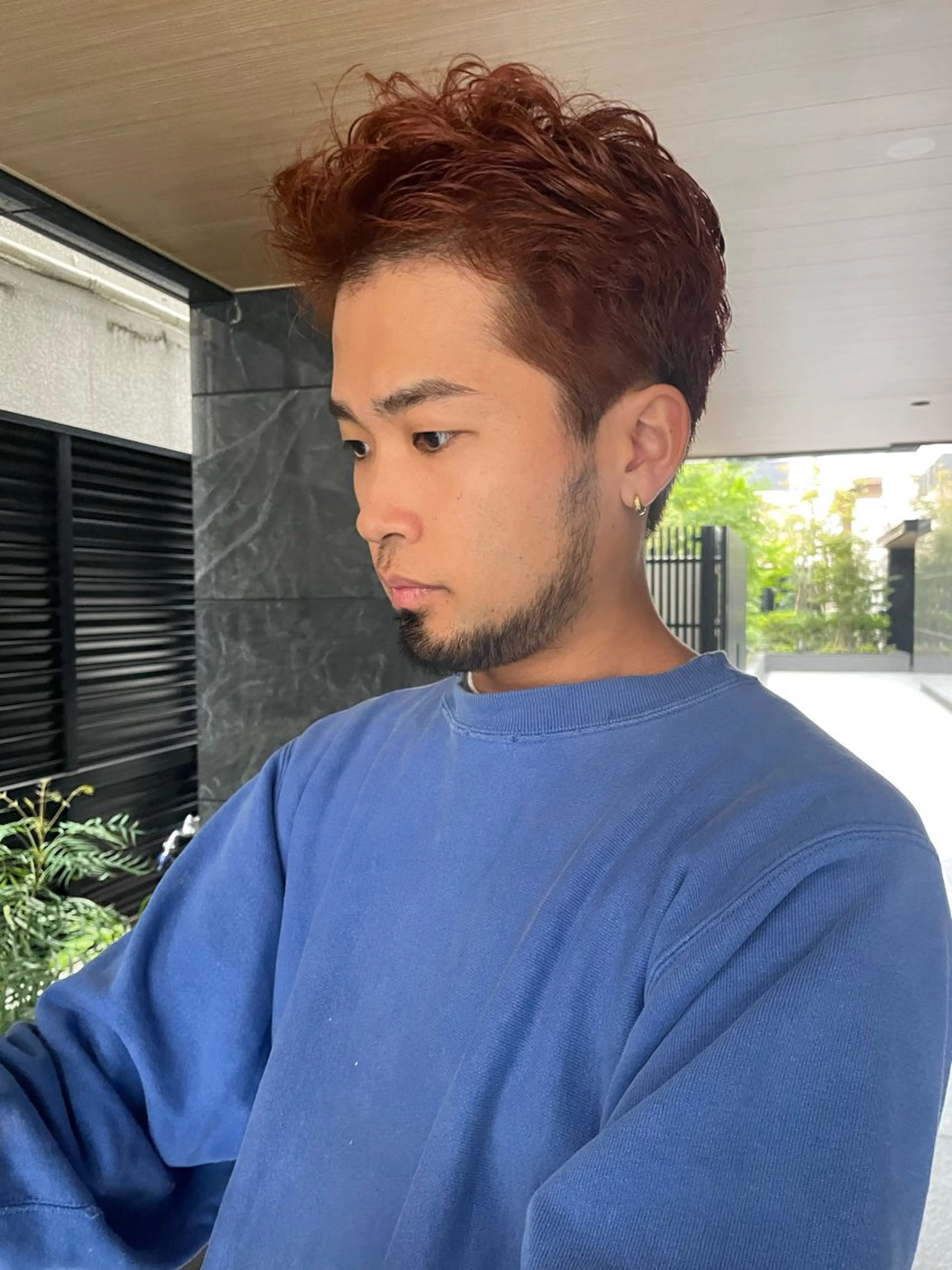 ショート カラー オレンジ ショートヘア 森田 博樹のヘアスタイル