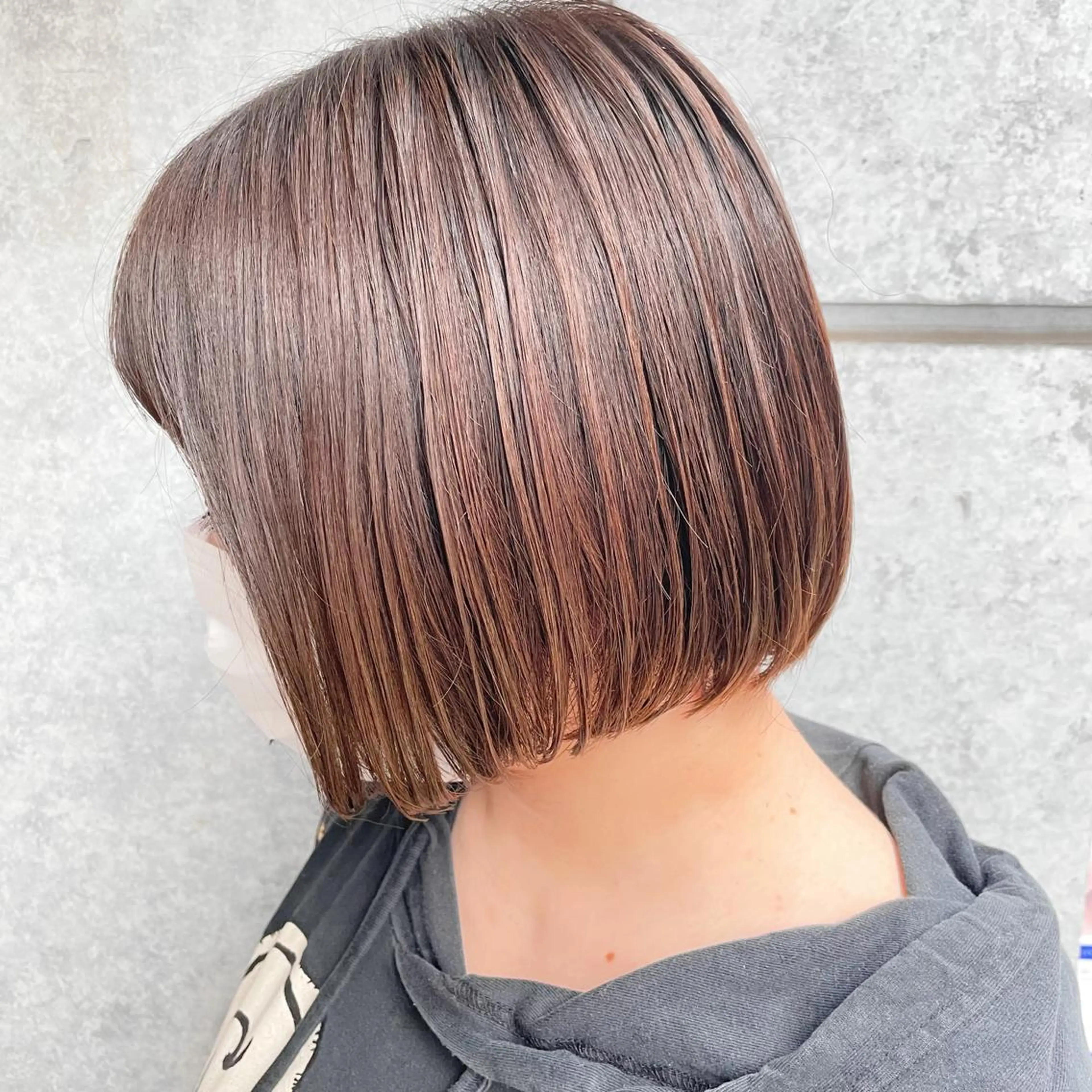 ショート カラー ヘアアレンジ MiU所属・韓国×髪質改善×美髪 縮毛矯正×レイヤーのヘアスタイル