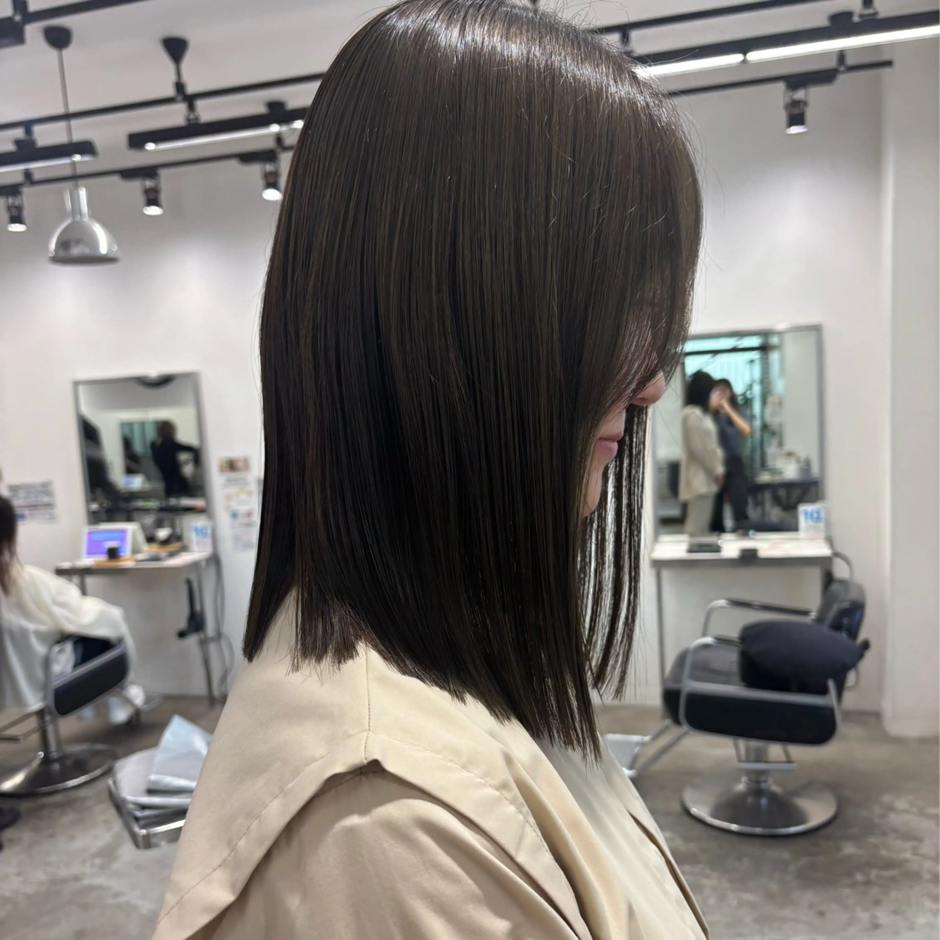 ミディアム カラー カット ヘアカラー トリートメント 髪質改善ストレート /暖色カラー🎀🪞のヘアスタイル