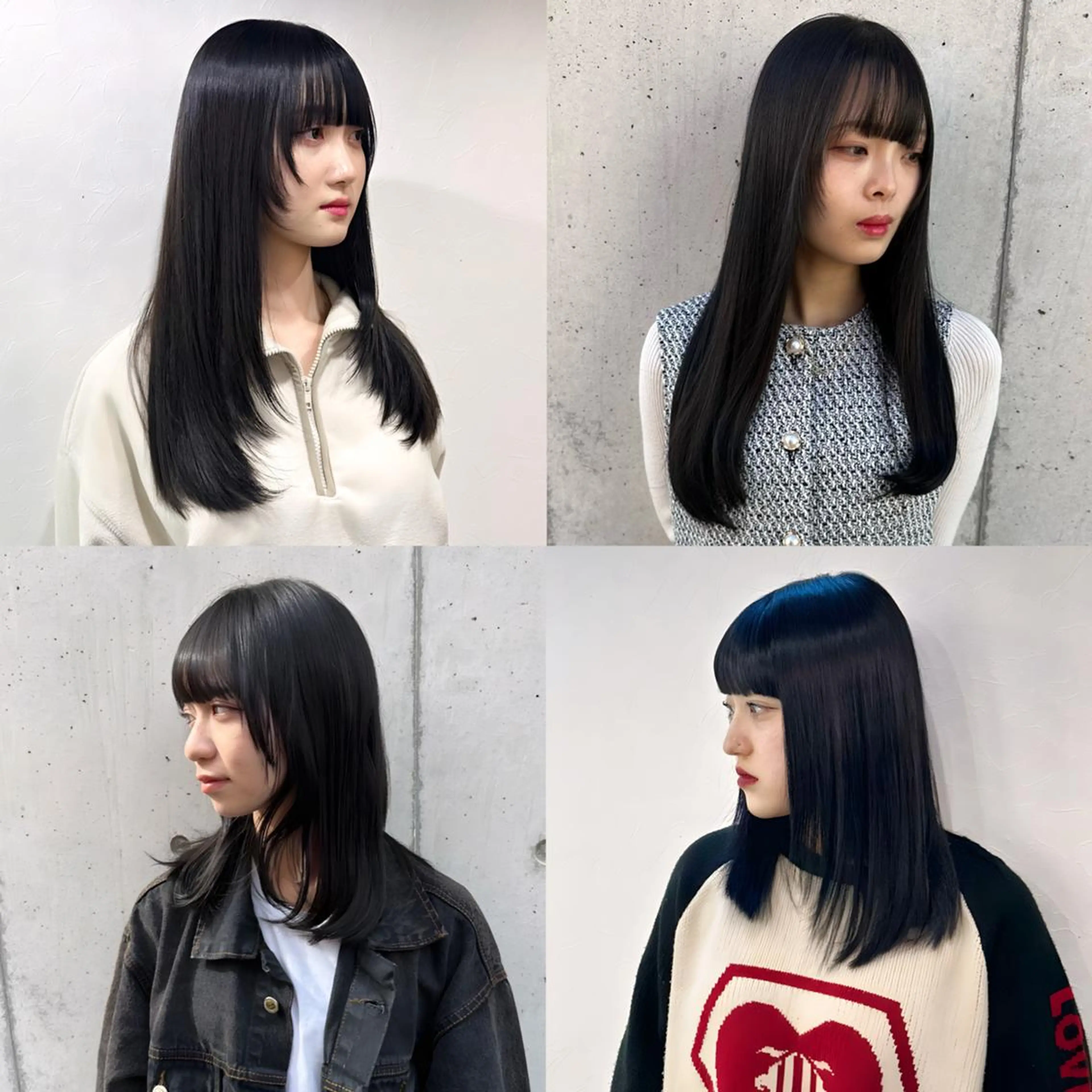 ロング カラー 韓国レイヤーカット要 暗透カラー📓吉祥寺のヘアスタイル