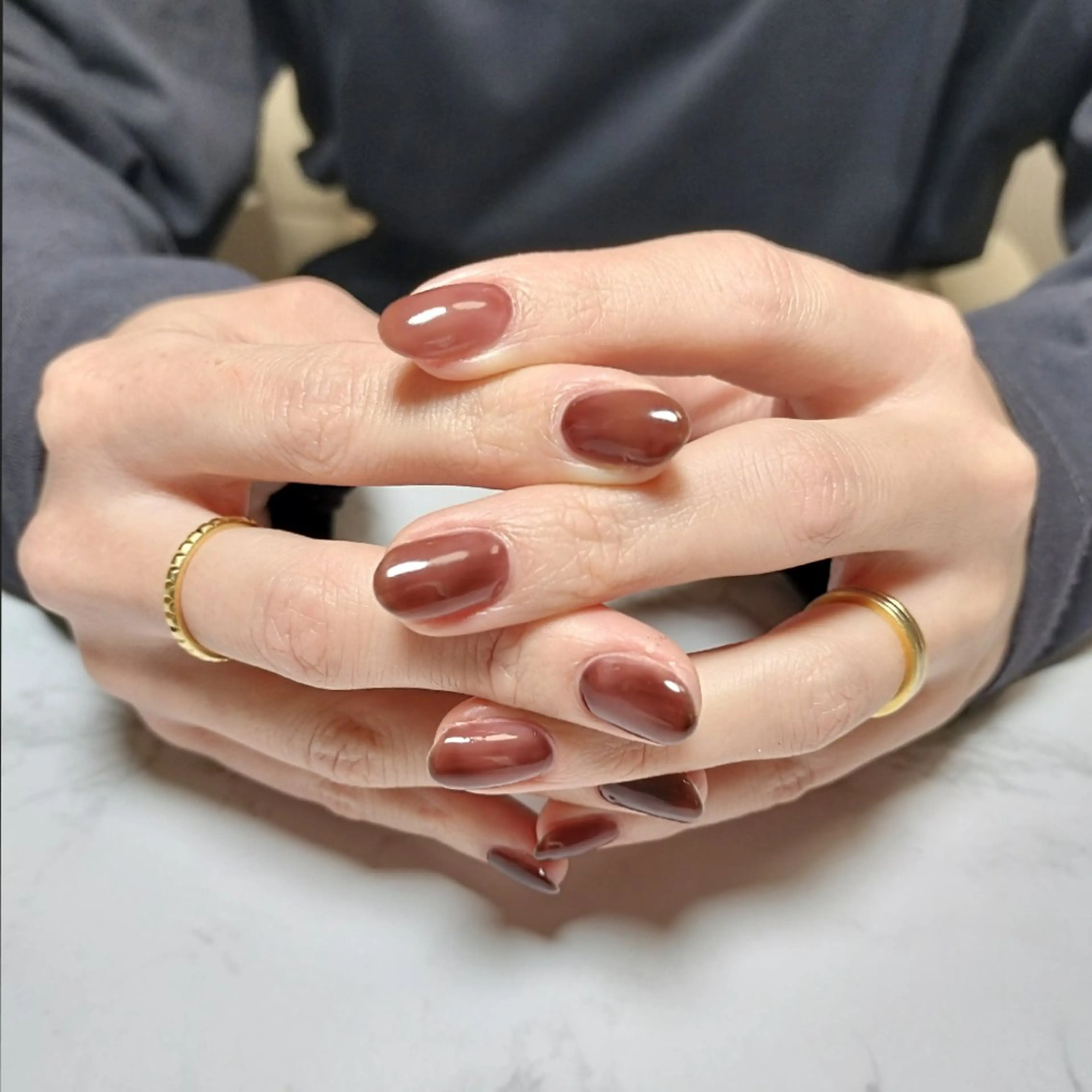 ネイル ブラウン megumi. sのネイルデザイン